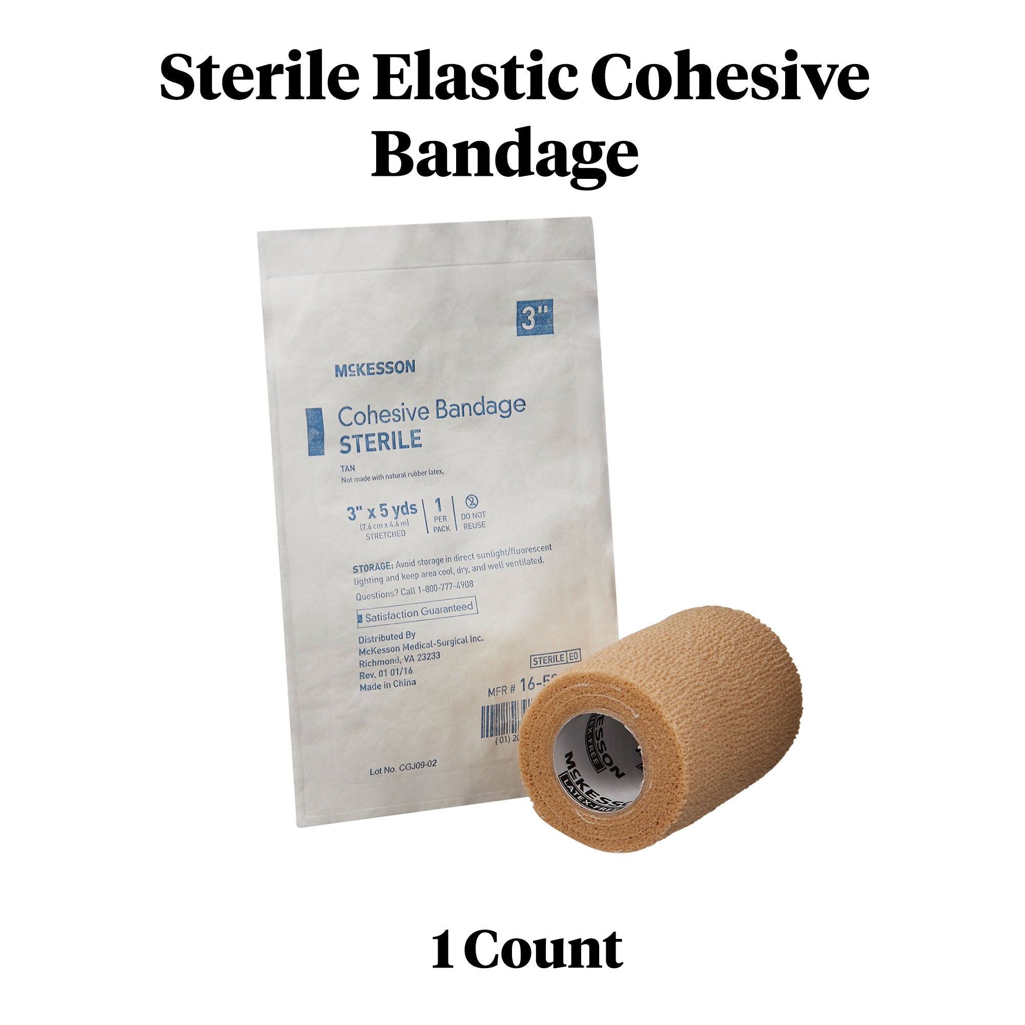 McKesson Brand - 16-53343 McKesson Self-adherent Closure Cohesive Bandage