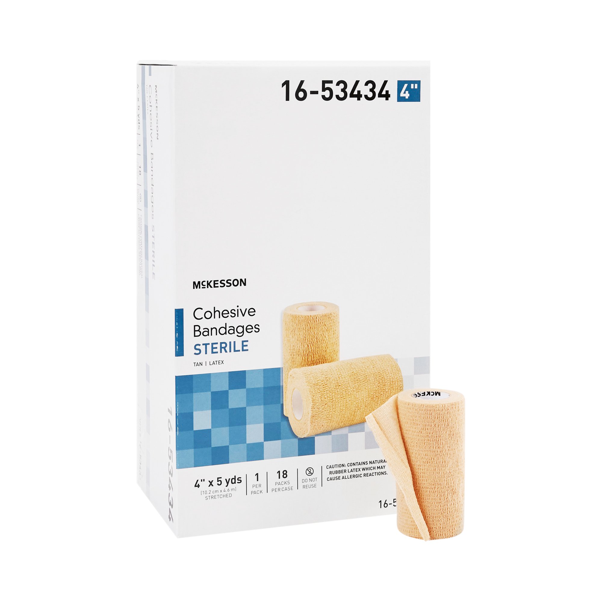 McKesson Brand - 16-53434 McKesson Self-adherent Closure Cohesive Bandage