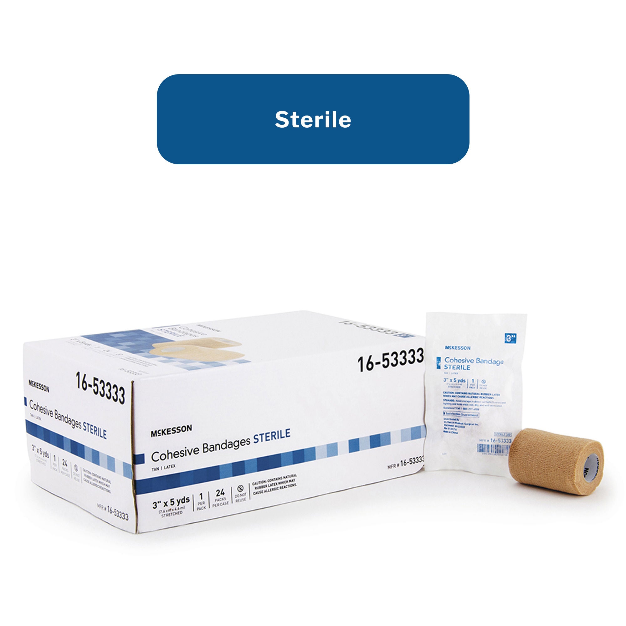 McKesson Brand - 16-53333 McKesson Self-adherent Closure Cohesive Bandage