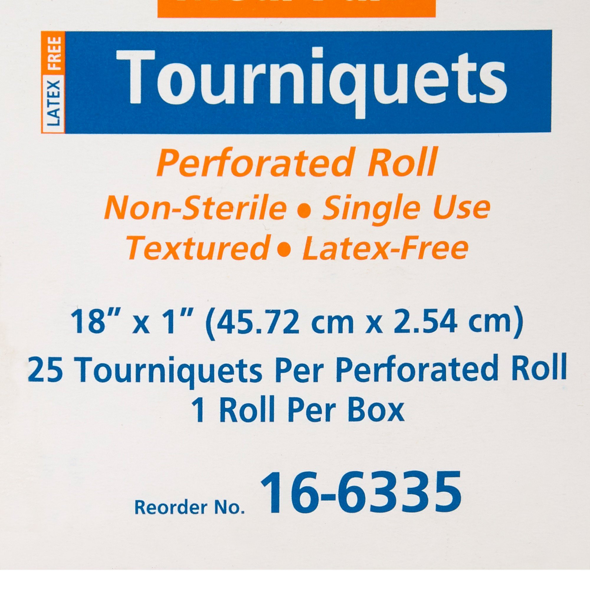McKesson Brand 16-6335 - McKesson Textured Polyisoprene Tourniquet Strap - 25/Box, 500/Case