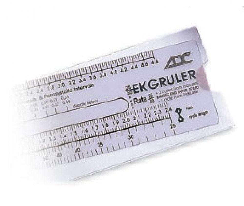 American Diagnostic Corp - 394 EKG Ruler 1-11/16 X 6-3/8 Inch