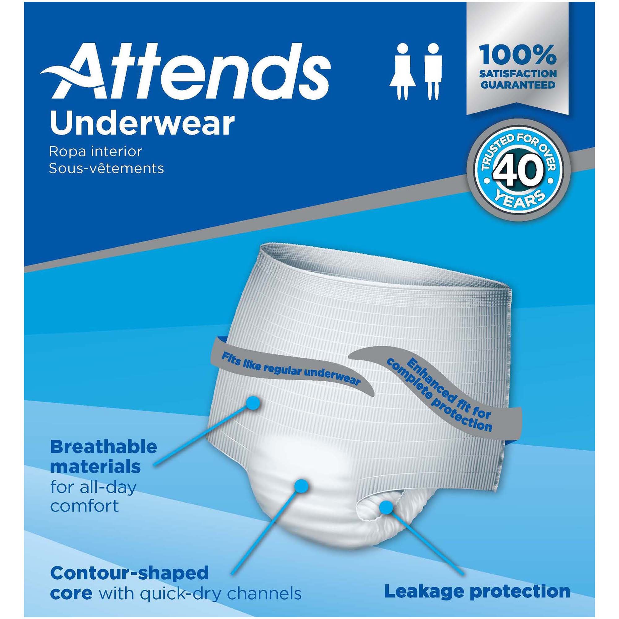 Attends Healthcare Products - AP0720 Attends® Extra Absorbency Underwear