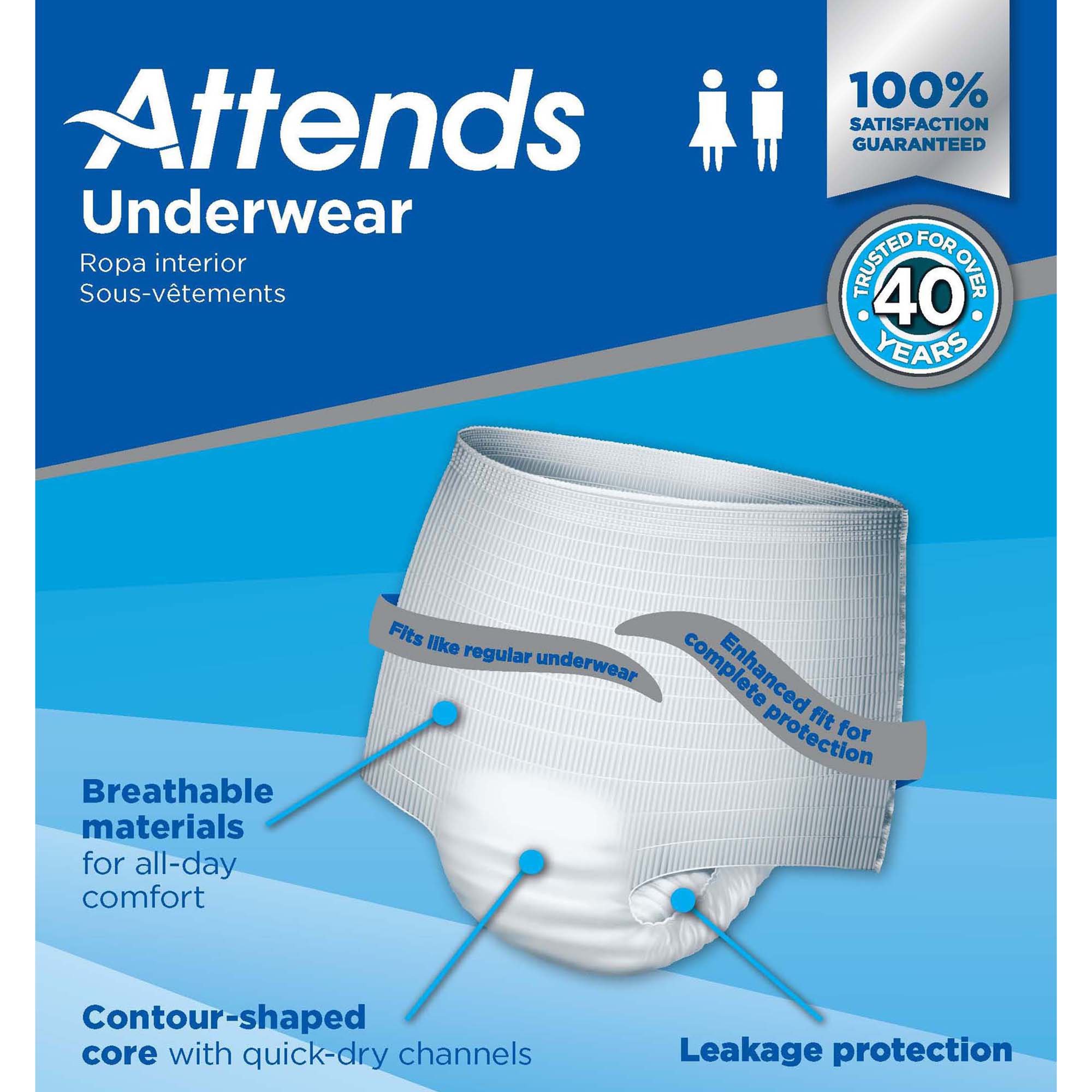 Attends Healthcare Products - AP0730 Attends® Extra Absorbency Underwear