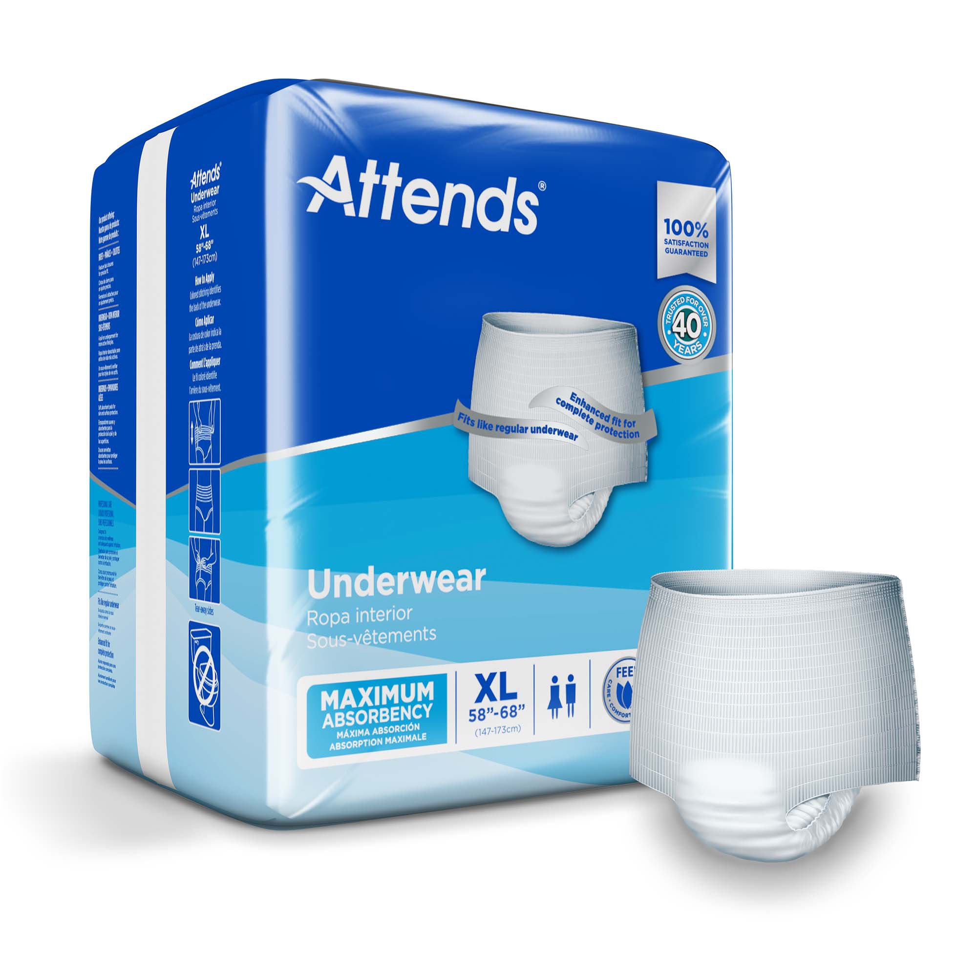 Attends Healthcare Products - AP0740 Attends® Extra Absorbency Underwear