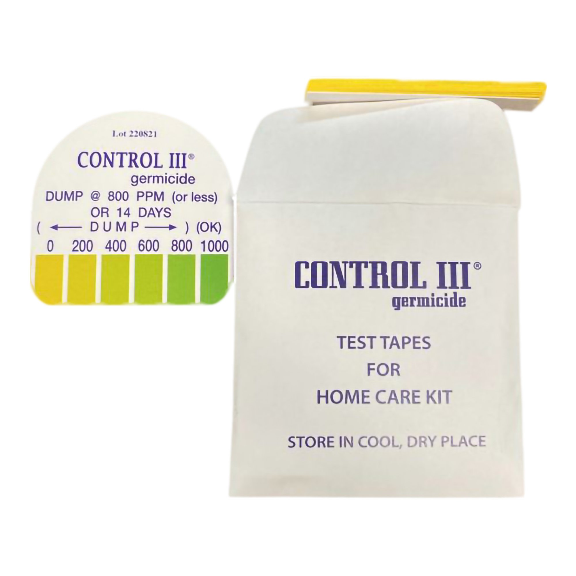 Control III Germicidal Solution Test Strip C3-TS15-01 by Maril Products