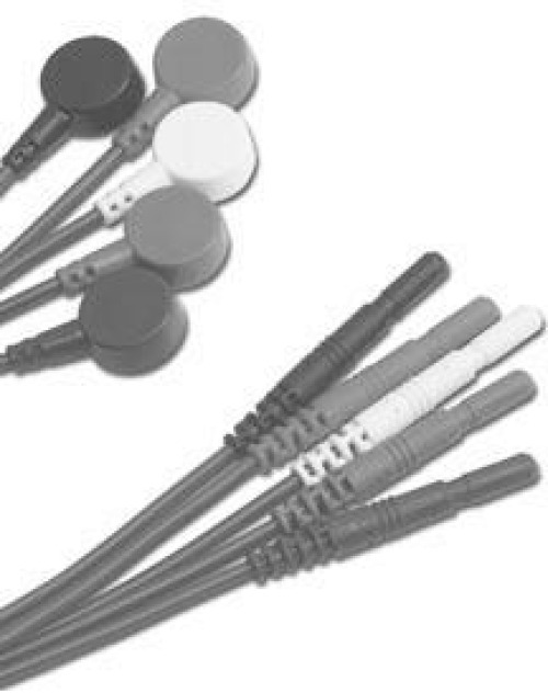 Conmed - RA36-03II ECG Leadwire R Series® Three 36 Inch, Black, Red, White, Blue Wire, Snap