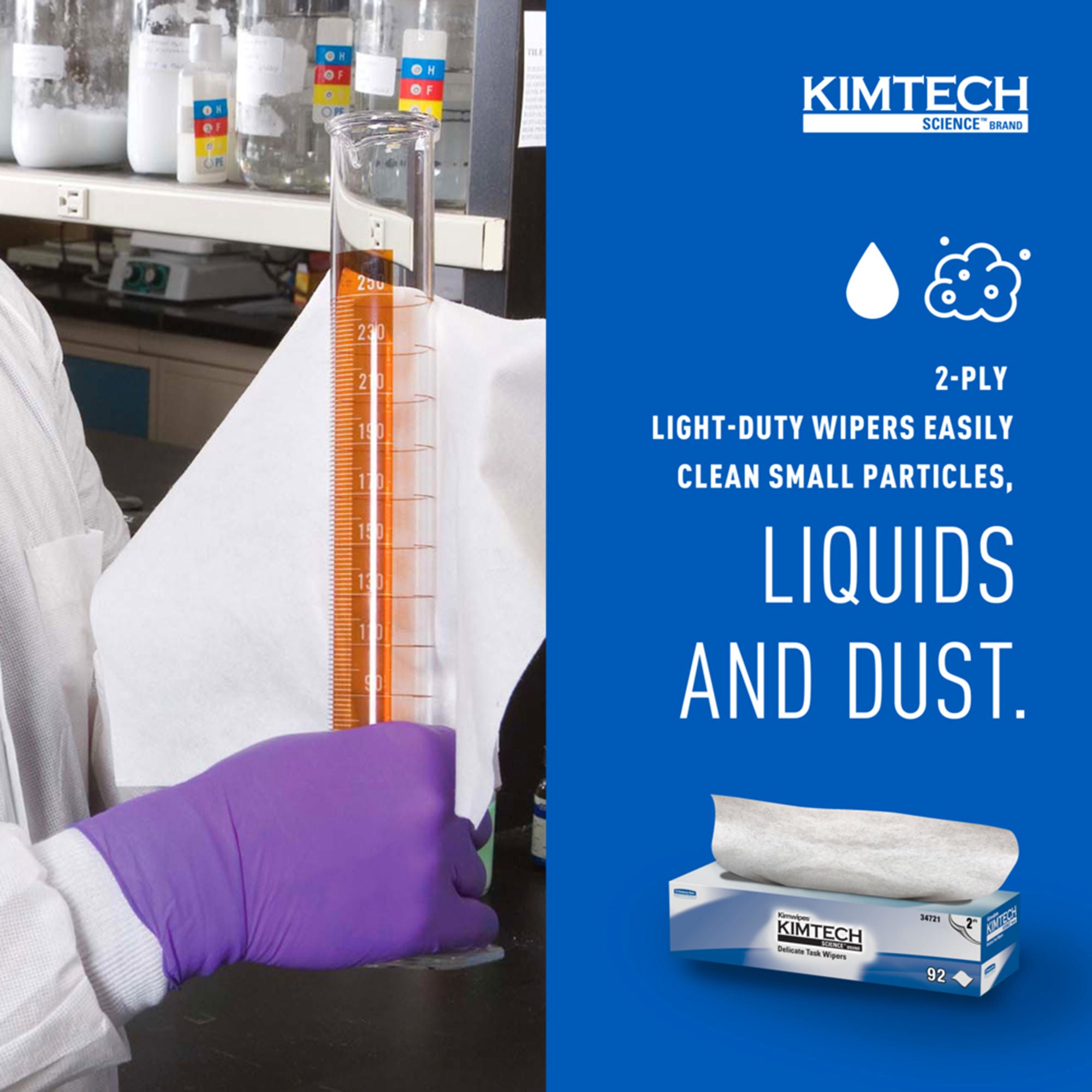 Kimberly Clark - 34721 Kimtech Science™ Kimwipes™ Delicate Task Wipes