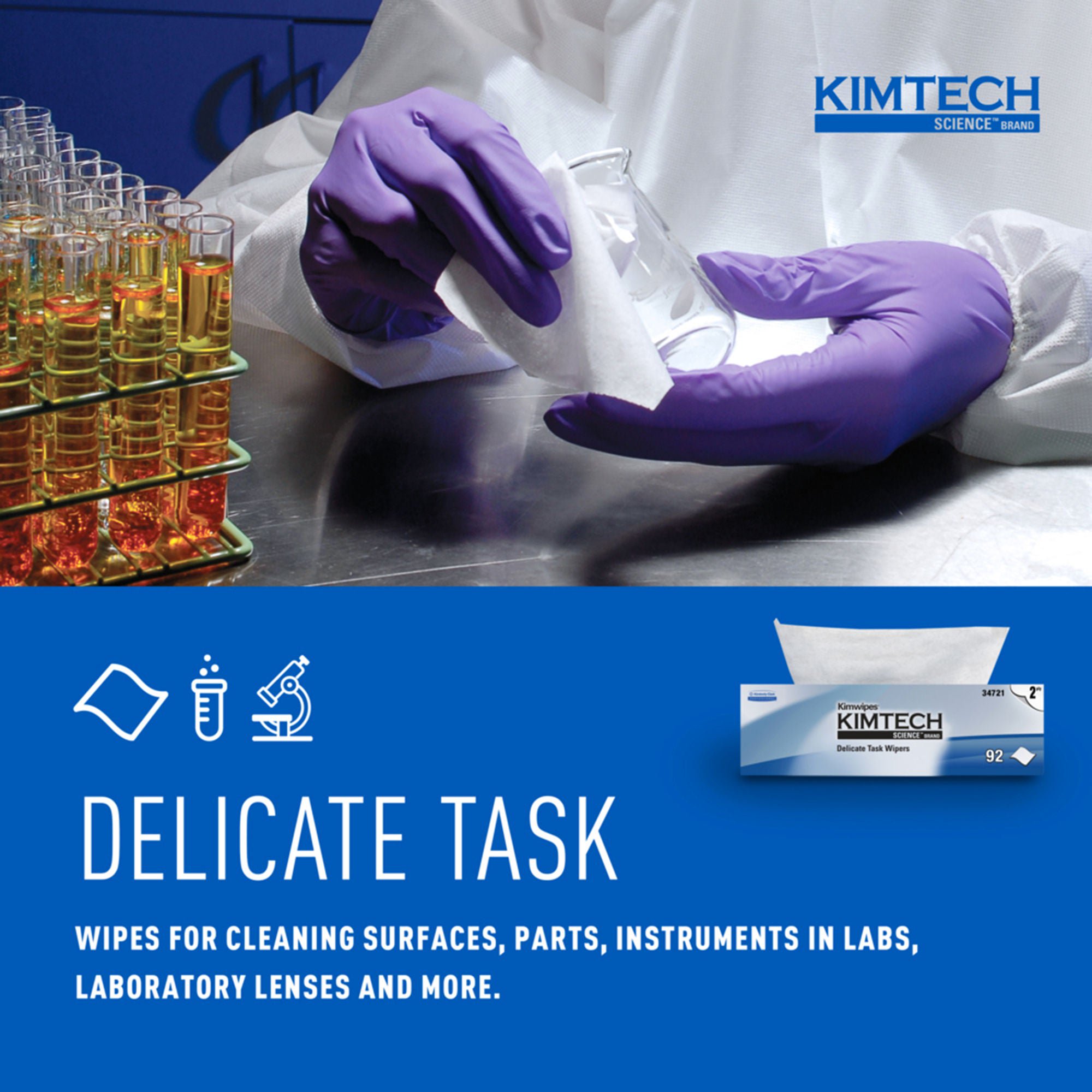Kimtech Science Kimwipes Delicate Task Wipe 34721 by Kimberly Clark