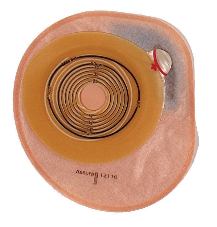Coloplast 12136 - Assura® Original 1-Piece Closed End Transparent Colostomy Pouch, 35mm Stoma - 30/Box