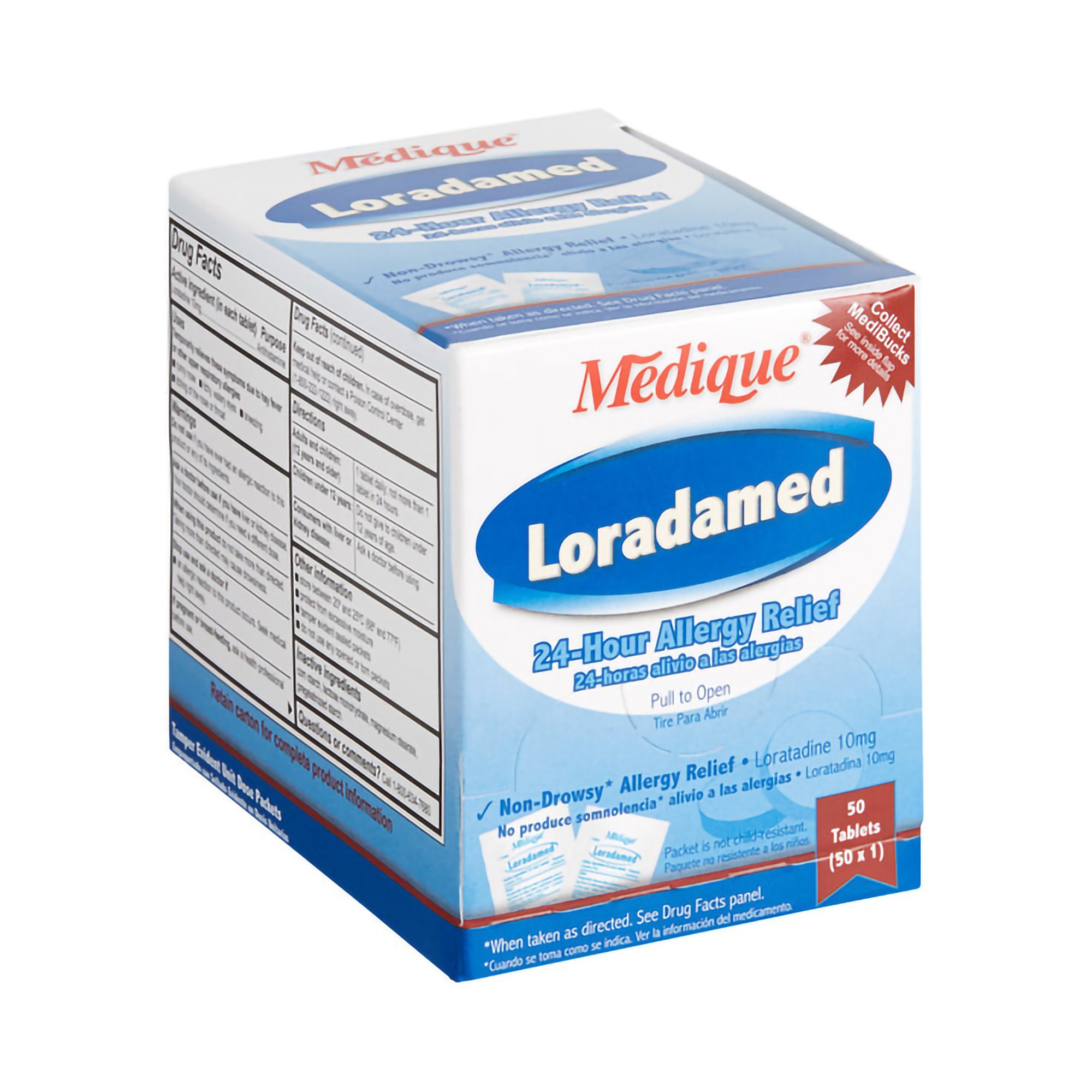 Medique Products 20350 - Loradamed Loratadine Allergy Relief - 50/Box