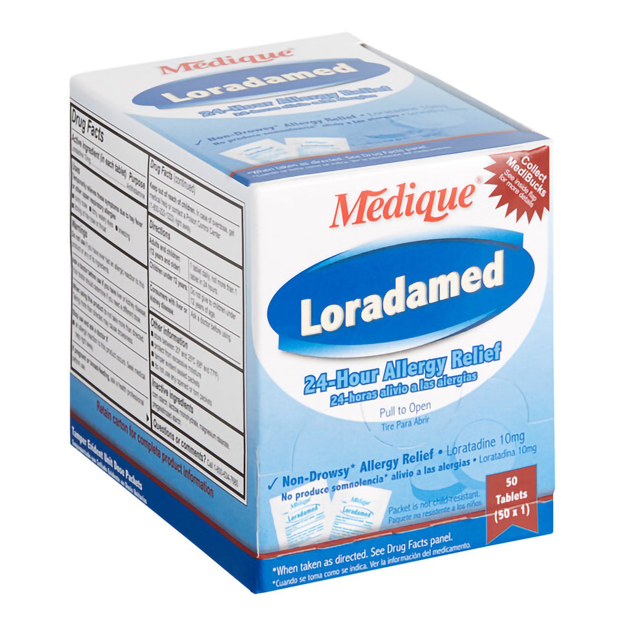 Medique Products 20350 - Loradamed Loratadine Allergy Relief - 50/Box