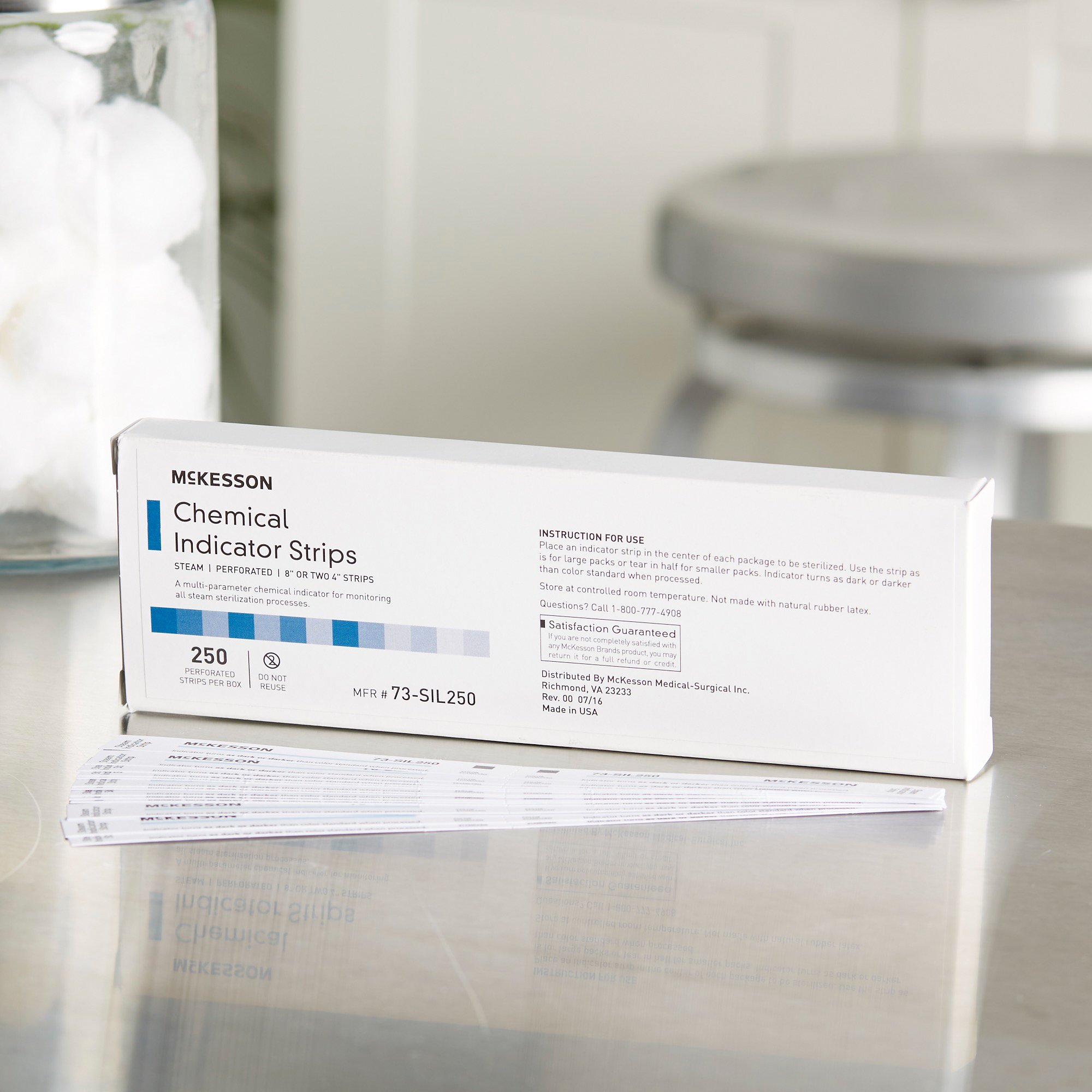 McKesson Brand 73-SIL250 - McKesson Sterilization Chemical Indicator Strip, 8 Inch - 1/Box, 10/Case