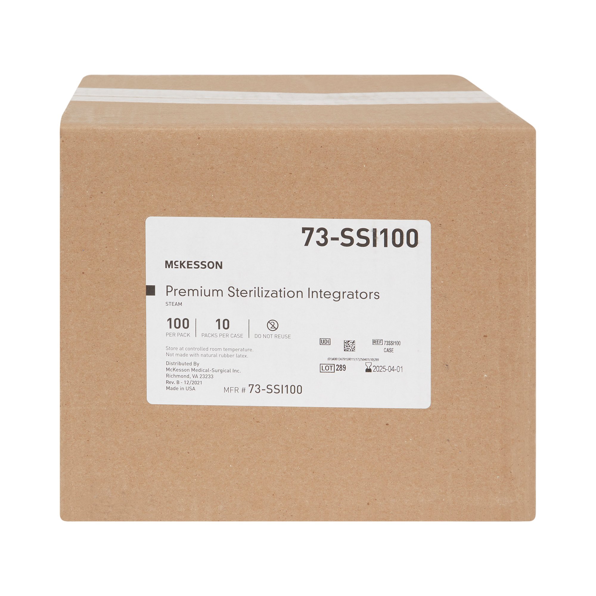 McKesson Brand 73-SSI100 - McKesson Sterilization Steam Integrator Strip - 1/Pack, 10/Case