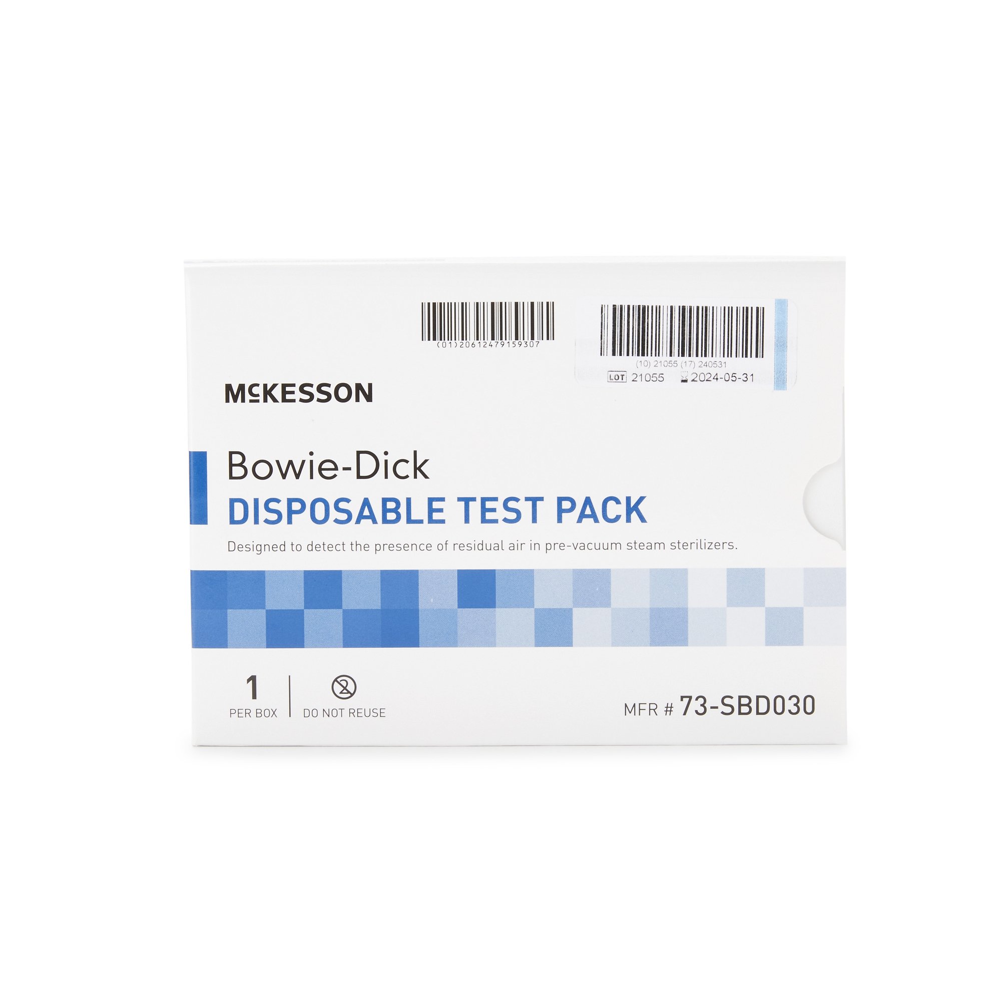 McKesson Brand 73-SBD030 - McKesson Sterilization Bowie-Dick Test Pack - 1/Each, 30/Case