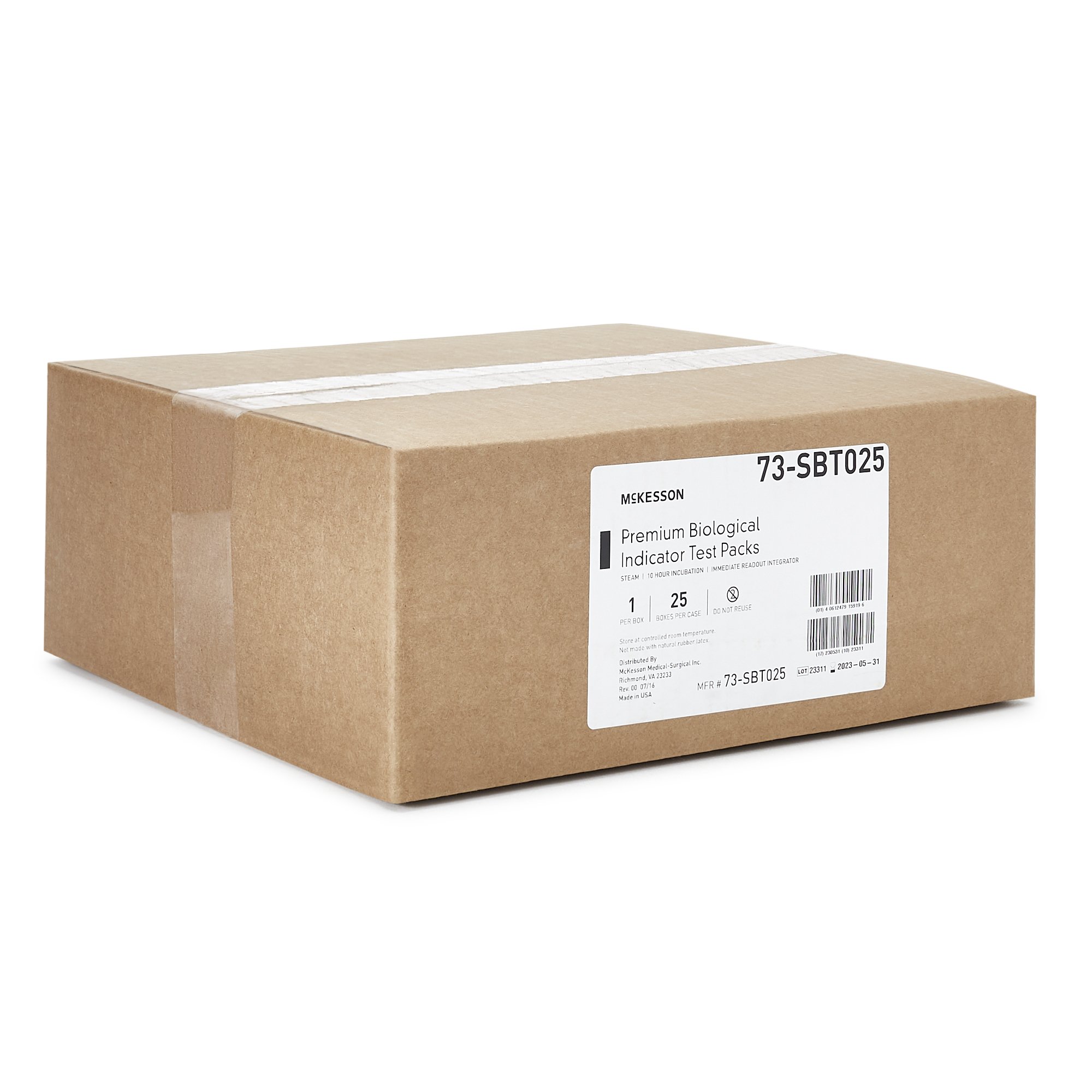 McKesson Brand 73-SBT025 - McKesson Sterilization Biological Indicator Pack - 25/Case