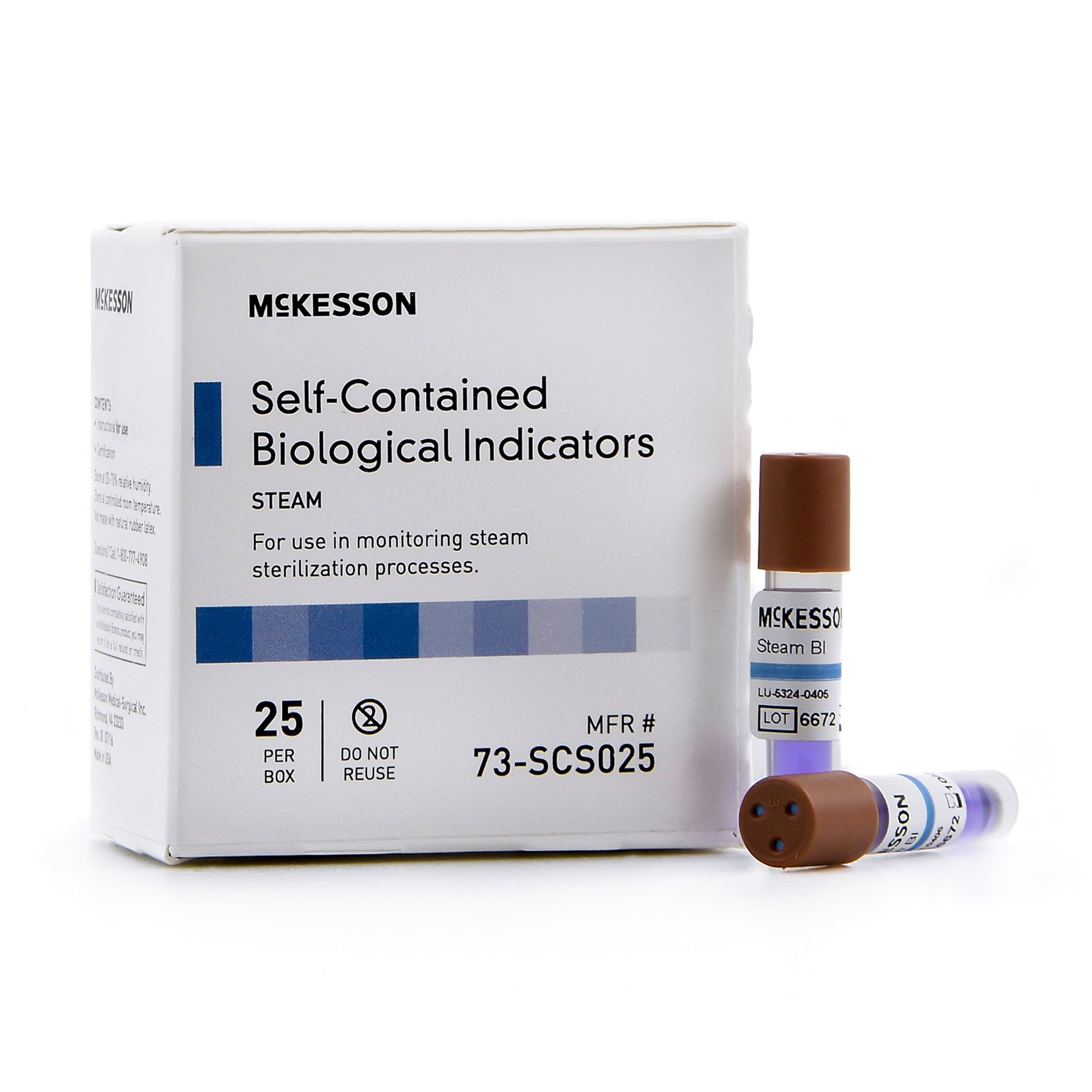 McKesson Brand 73-SCS025 - McKesson Sterilization Biological Indicator Vial - 25/Box, 250/Case