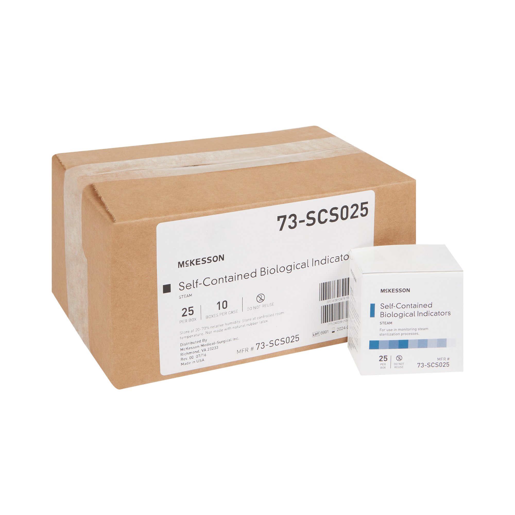 McKesson Brand 73-SCS025 - McKesson Sterilization Biological Indicator Vial - 25/Box, 250/Case