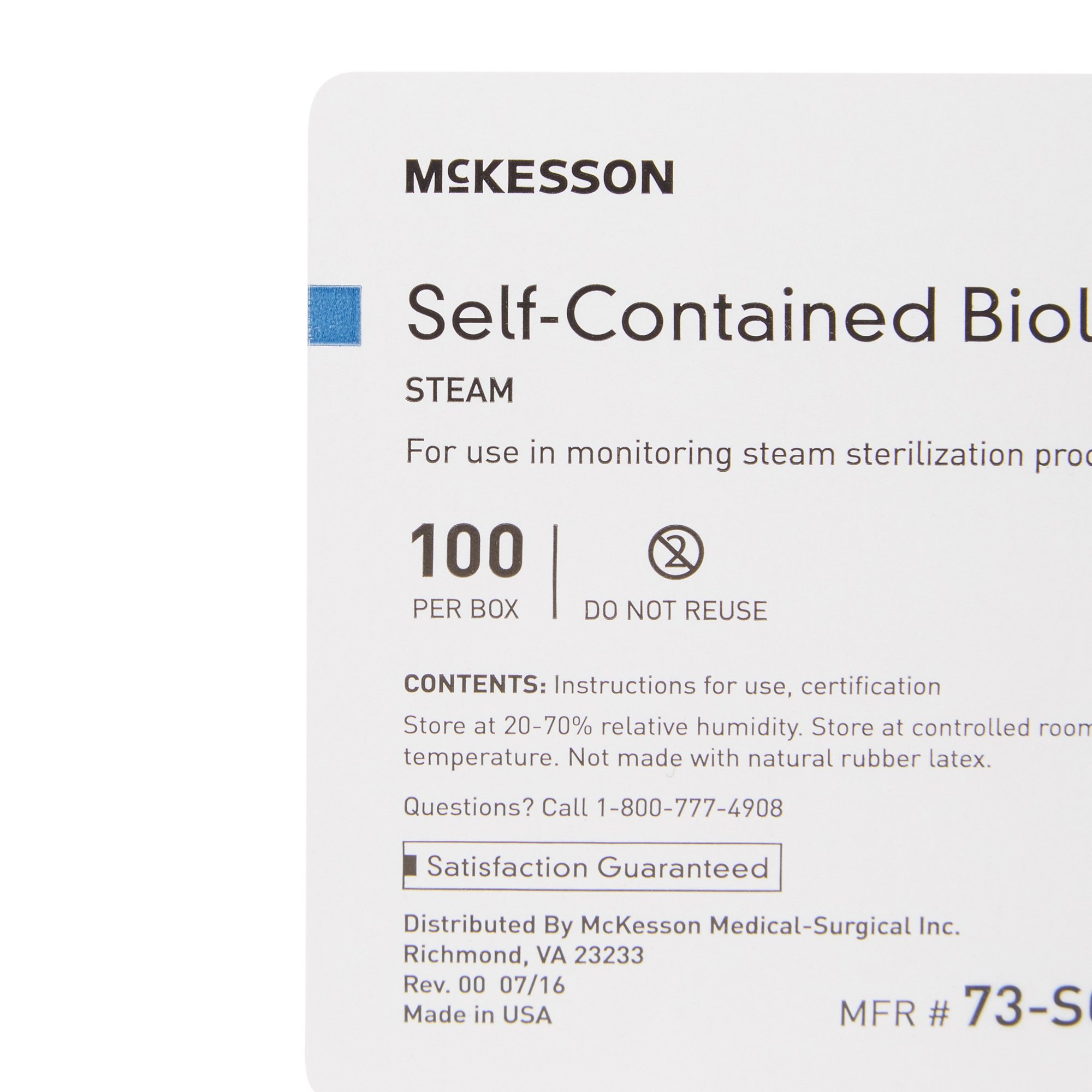 McKesson Brand - 73-SCS100 McKesson Sterilization Biological Indicator Vial