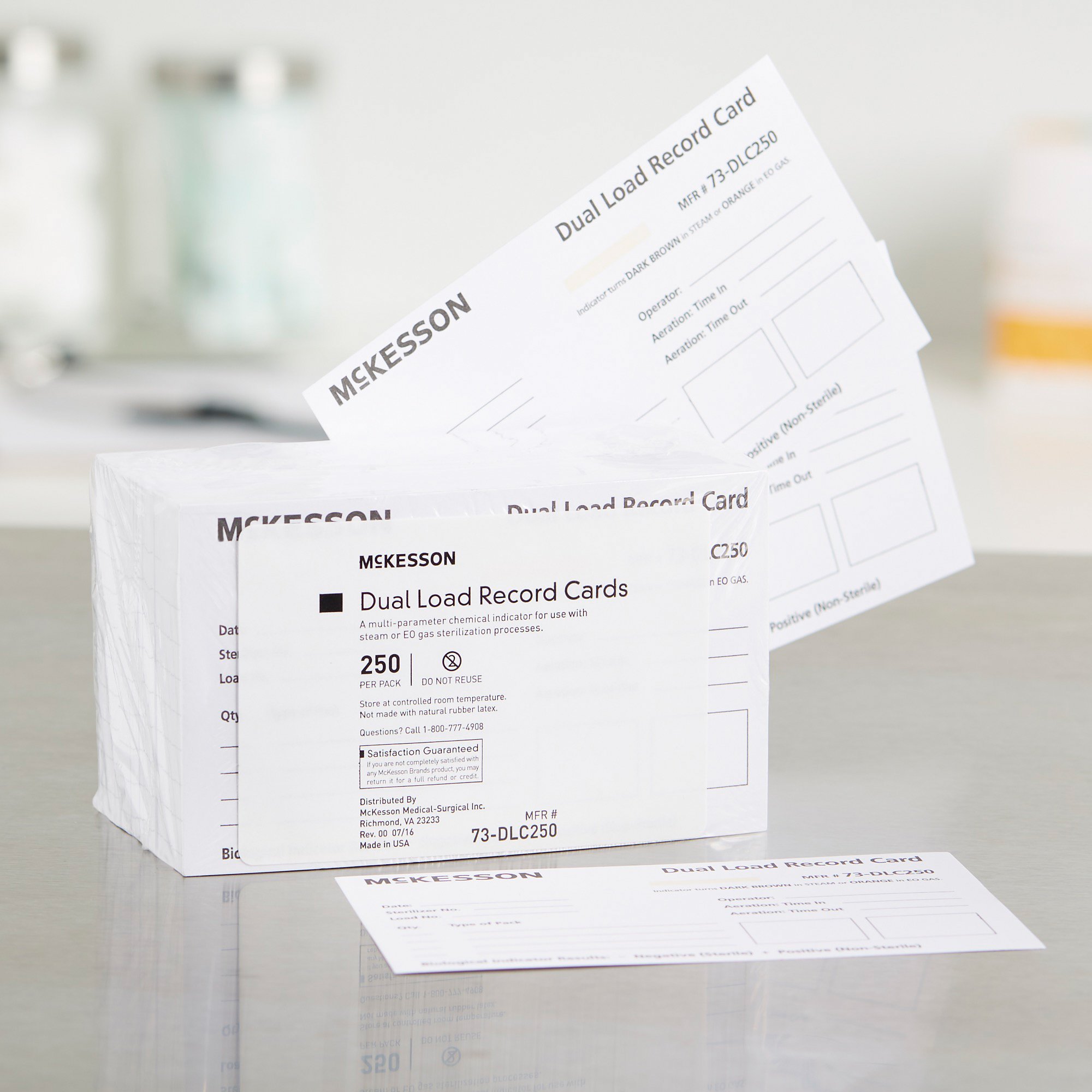 McKesson Brand 73-DLC250 - McKesson Sterilization Record Card - 250/Pack, 2500/Case