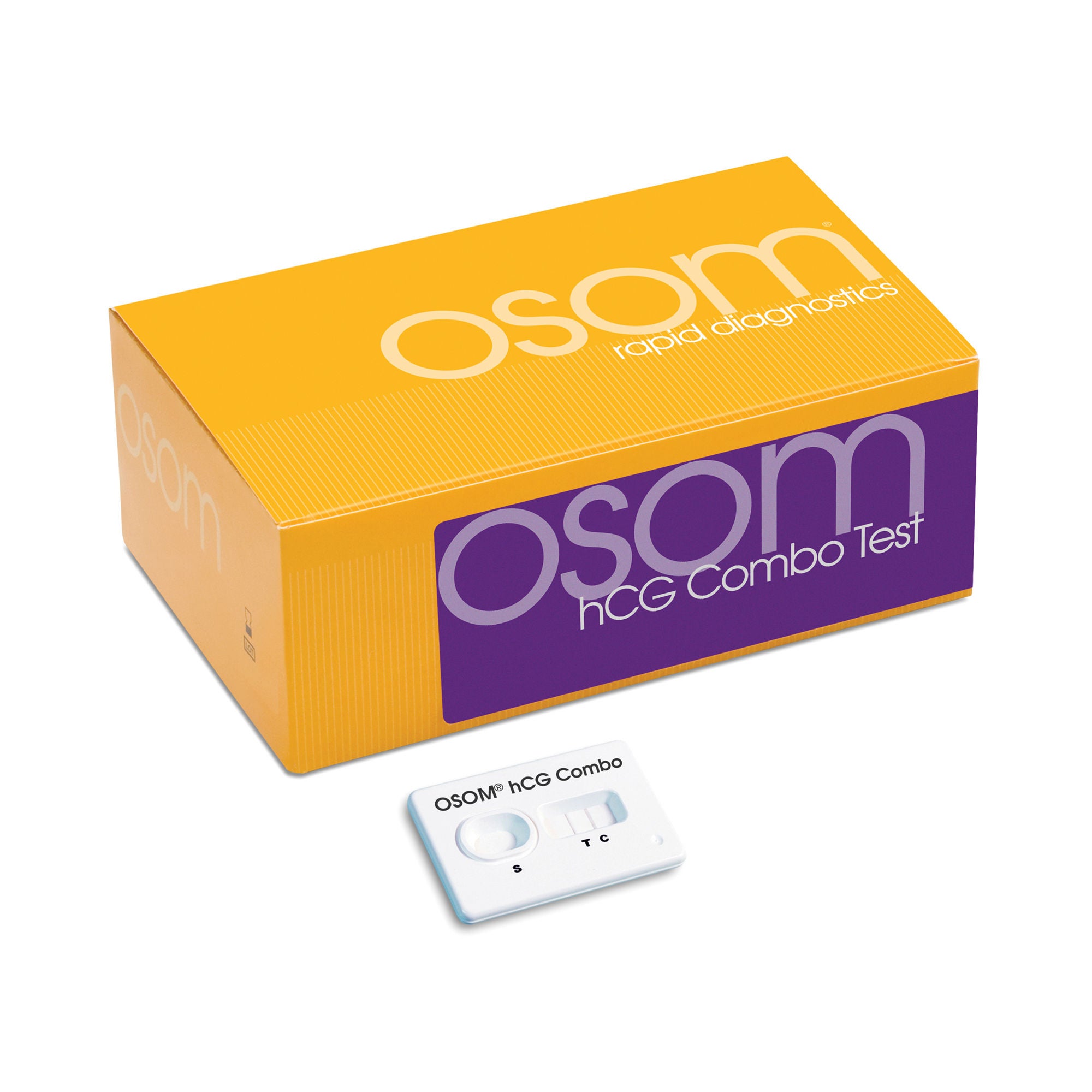 Sekisui Diagnostics - 124 Reproductive Health Test Kit OSOM® hCG Combo hCG Pregnancy Test 25 Tests CLIA Waived