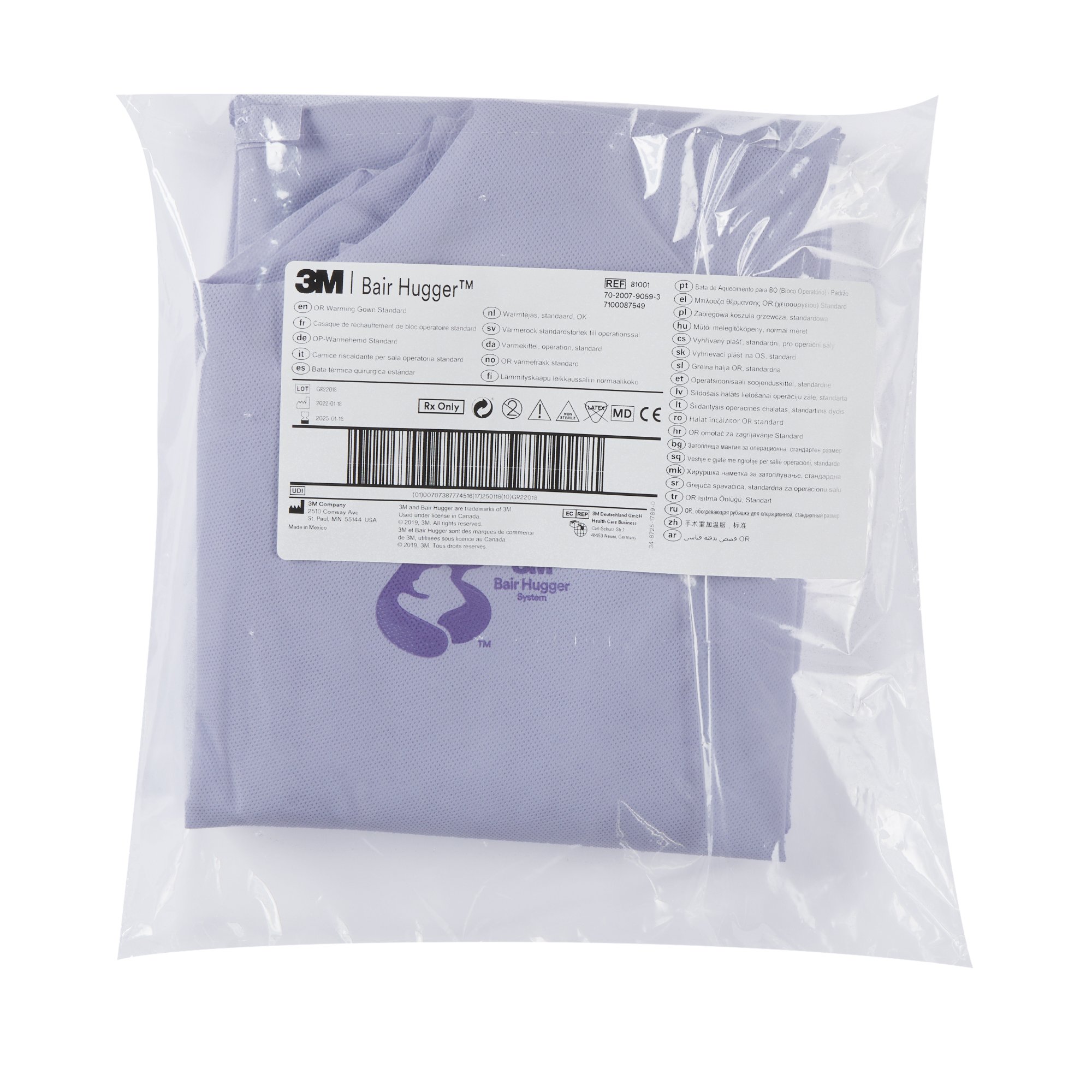 3M Bair Hugger Patient Warming Gown 81001 by Solventum