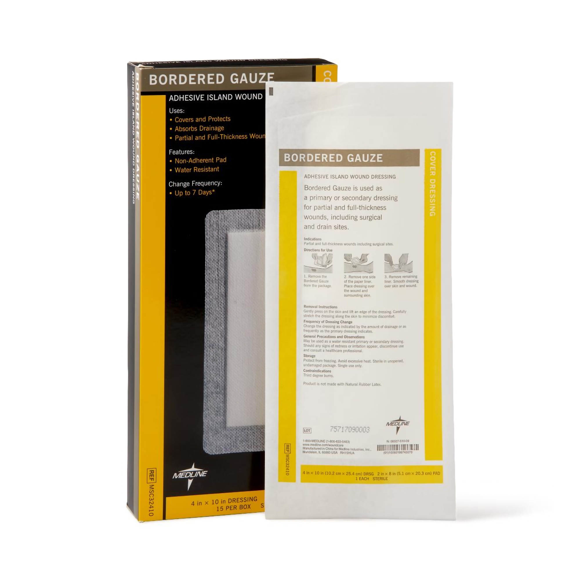 Medline - MSC32410 Medline White Island Dressing