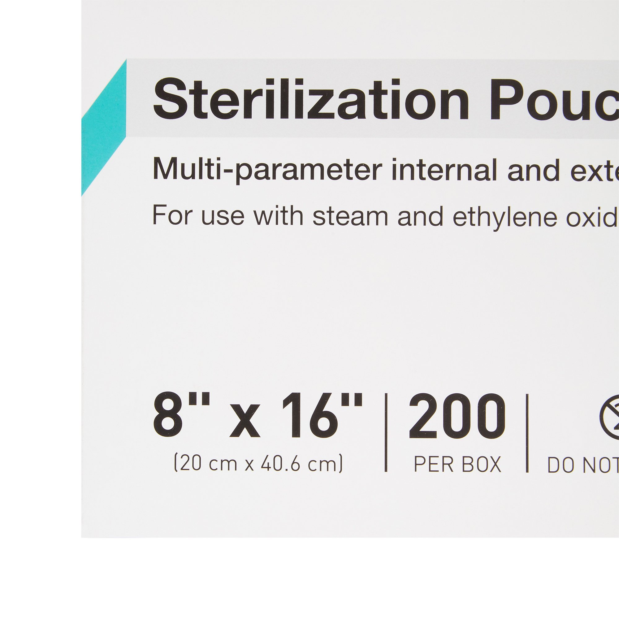 McKesson Brand 73-SSP387 - McKesson Argent® Sure-Check® Sterilization Pouch, 8 x 16 Inch - 1/Box, 5/Case