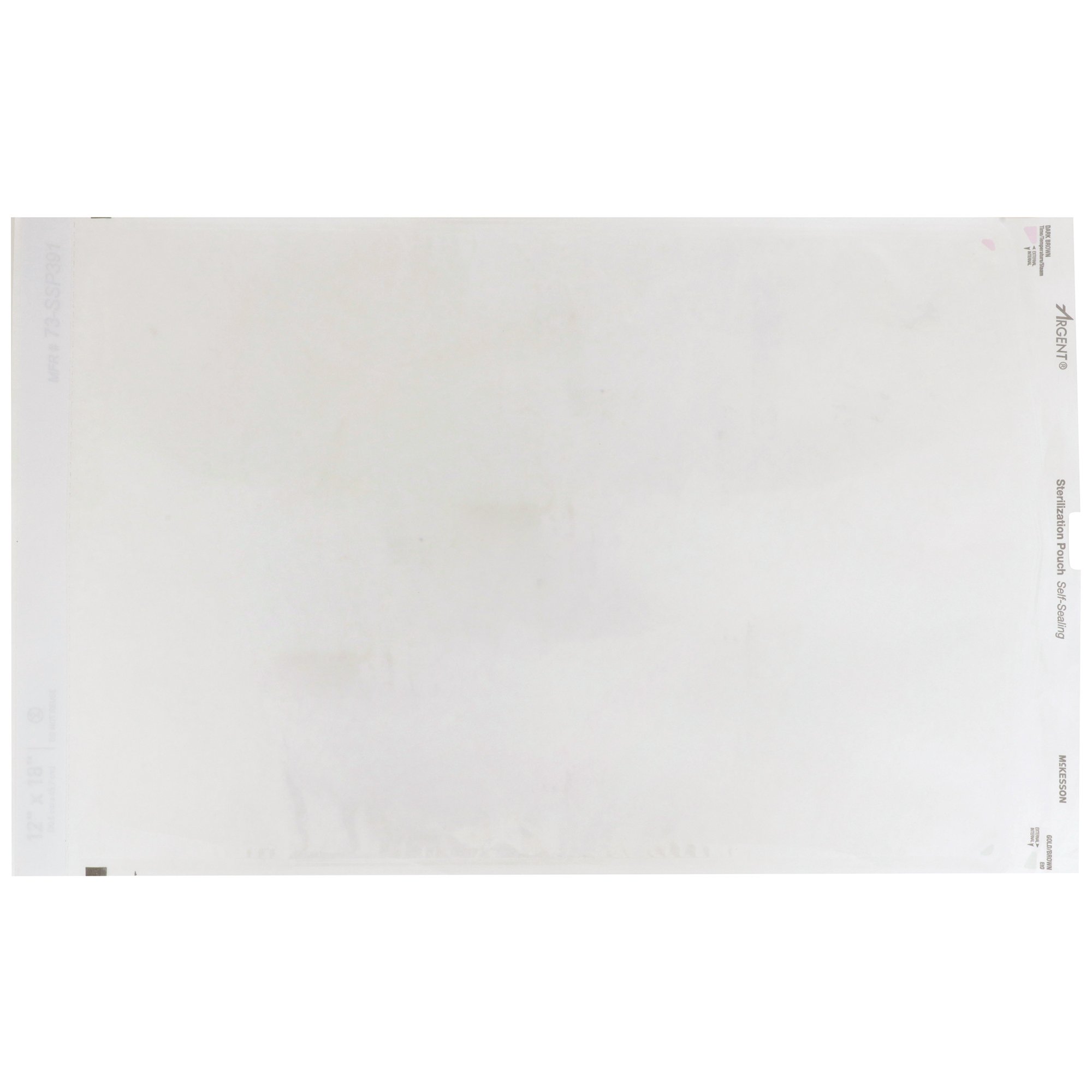 McKesson Brand 73-SSP391 - McKesson Argent® Sure-Check® Sterilization Pouch, 12 x 18 Inch - 1/Box, 5/Case