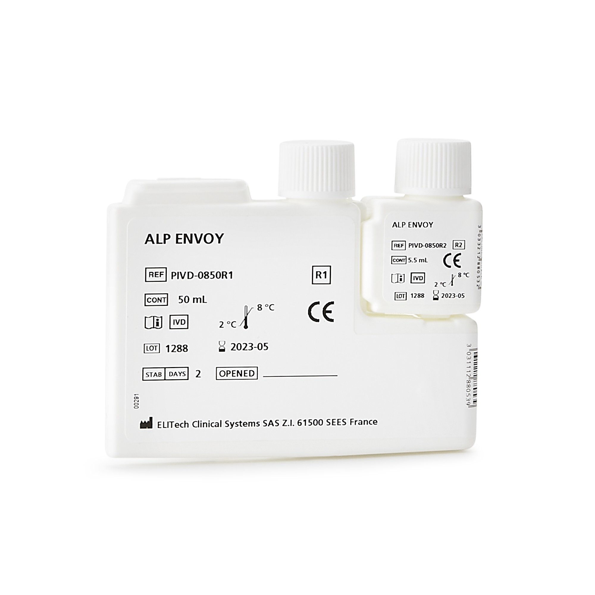 Clinical Diagnostic Solutions 550008 - Envoy® 500 General Chemistry Reagent for Envoy 500 Chemistry System, ALP test - 1200/Kit