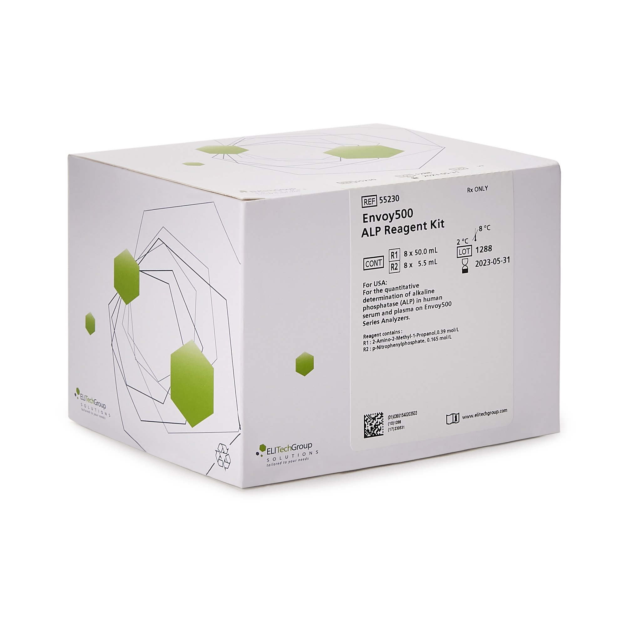 Clinical Diagnostic Solutions 550008 - Envoy® 500 General Chemistry Reagent for Envoy 500 Chemistry System, ALP test - 1200/Kit