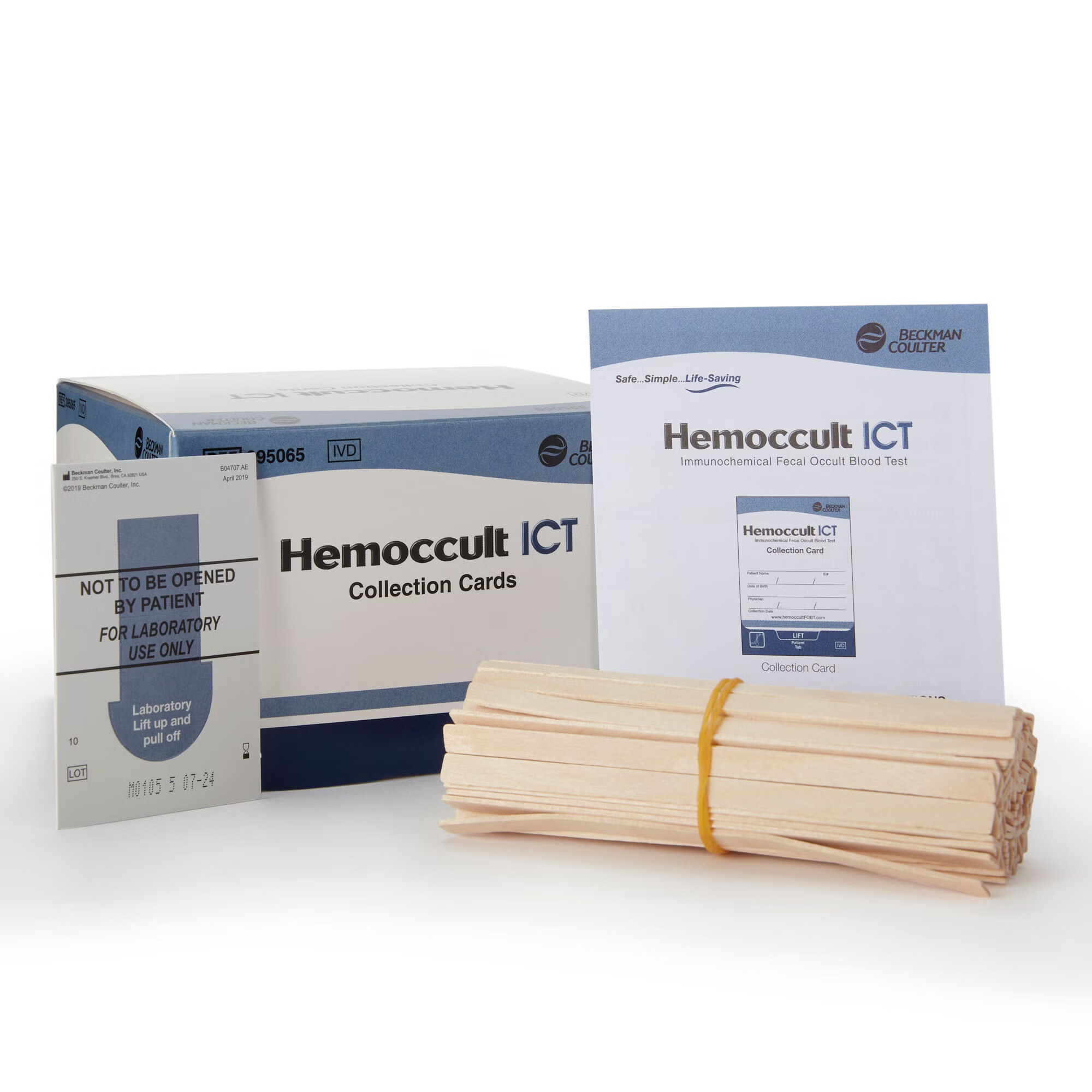 Hemocue - 395065A Cancer Screening Patient Sample Collection and Screening Kit Hemoccult® ICT Fecal Occult Blood Test (iFOB or FIT) 100 Cards CLIA Waived
