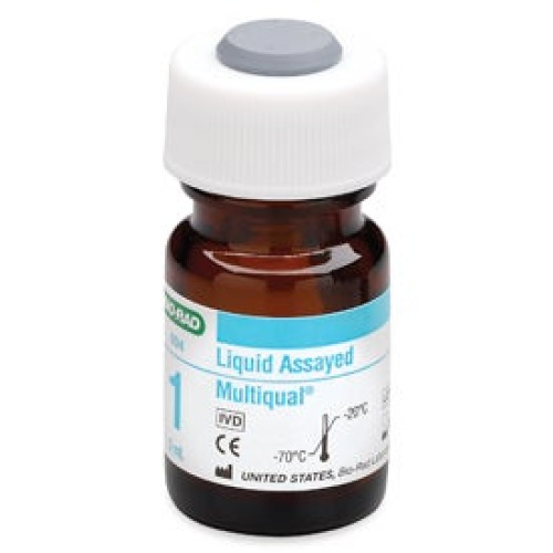 Bio-Rad Laboratories - 694 Liquid Assayed Chemistry Control Multiqual® Multiple Analytes Level 1 12 X 3 mL