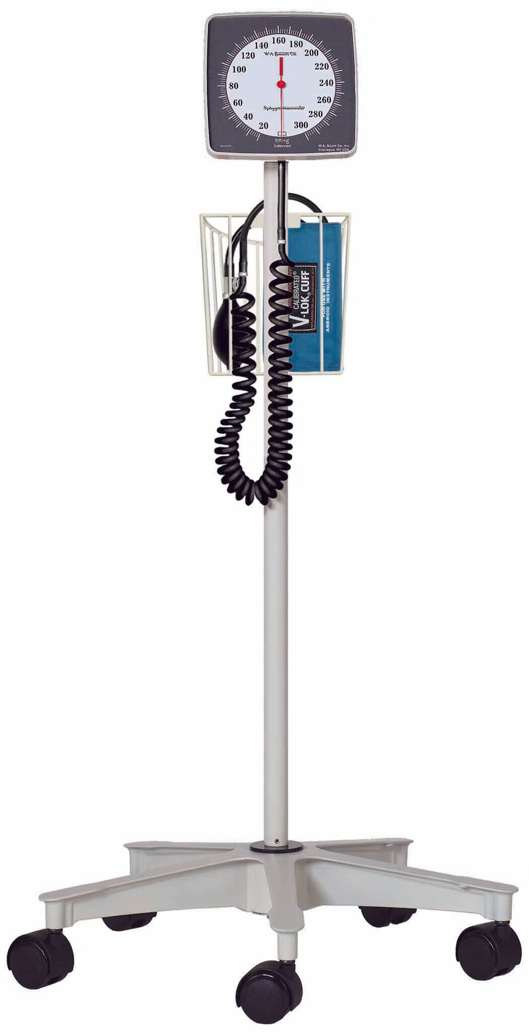 W.A. Baum - 1120NL Aneroid Sphygmomanometer Unit Roll-By® Adult Cuff Arm Nylon Cuff 23 - 40 cm Mobile