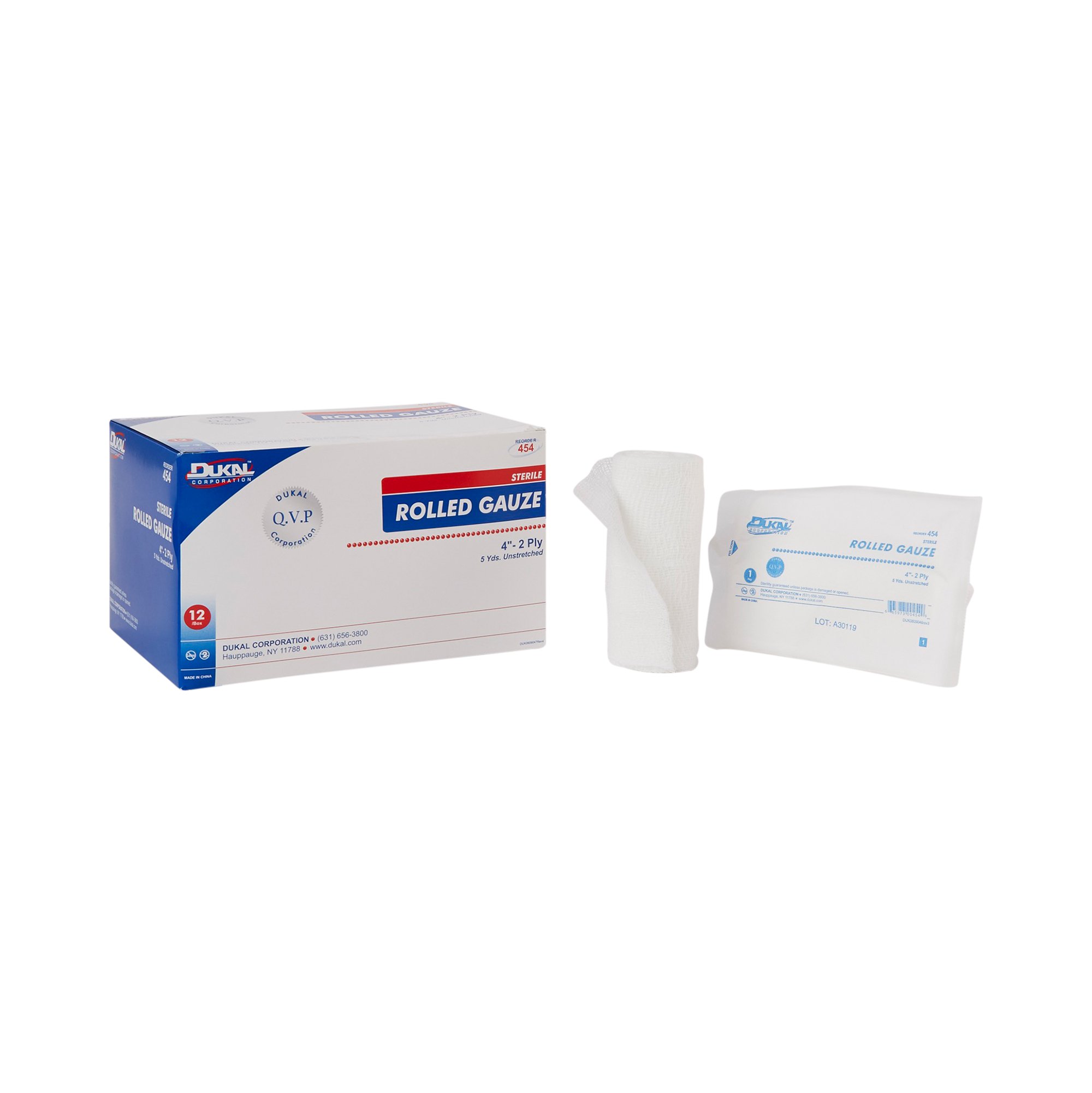 Dukal - 454 Dukal™ Sterile Fluff Bandage Roll