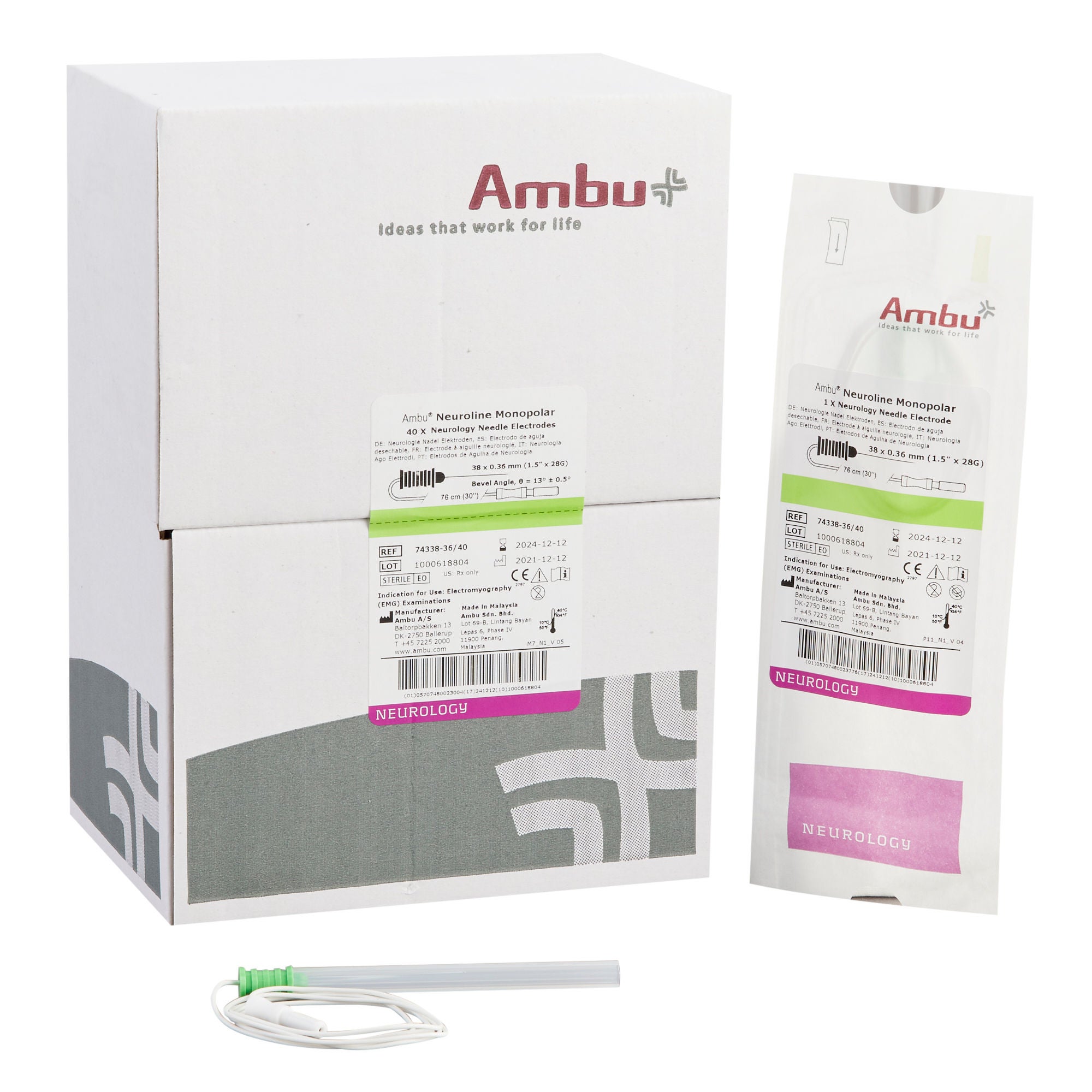 Ambu - 74338-36/40 Neuroline Monopolar Electrode