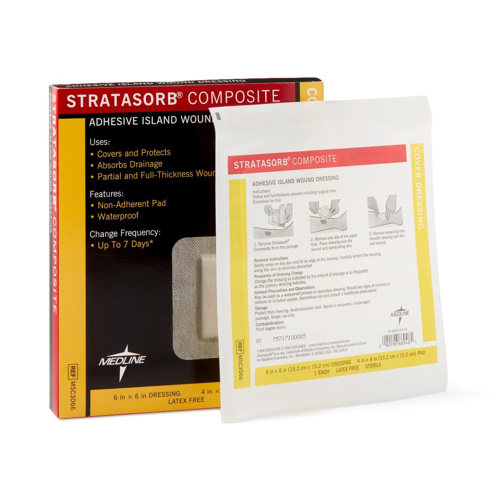 Medline - MSC3066 Stratasorb® Composite Island Dressing