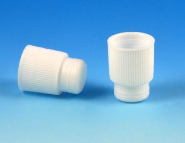 Globe Scientific - 116132 Stopper, Plug 16 mm, White, Polyethylene, Hollow, High Grip