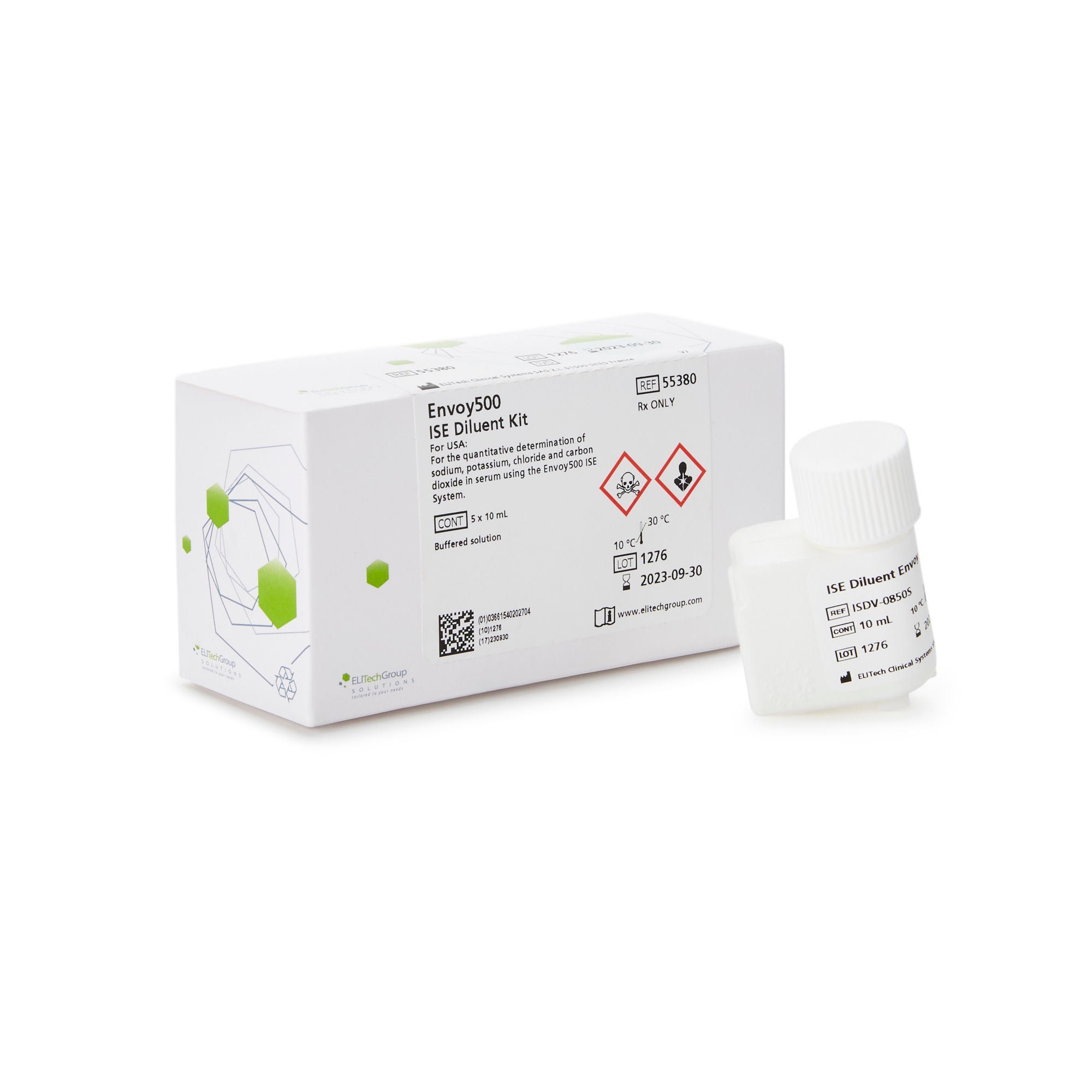 Clinical Diagnostic Solutions - 550022 ISE Diluent Envoy® 500 5 X 10 mL For Envoy 500+ Chemistry Systems
