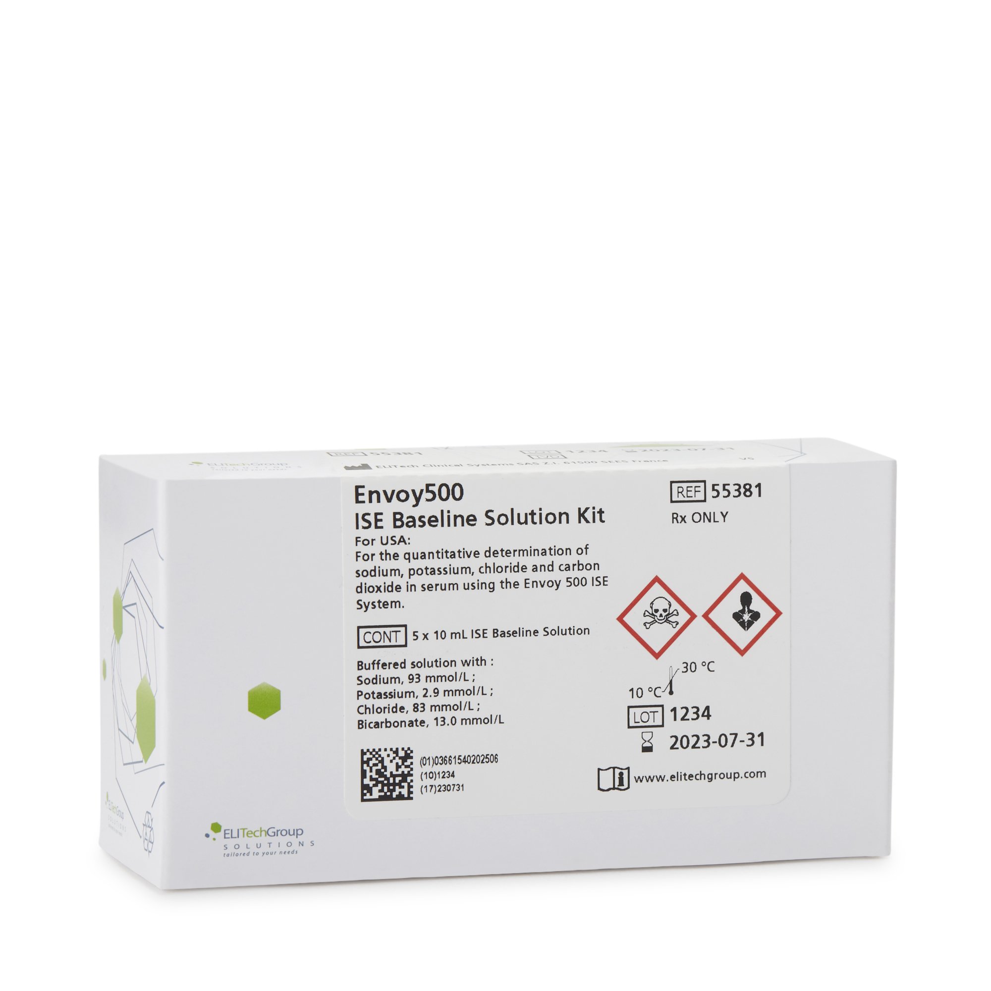 Clinical Diagnostic Solutions 550023 - Elitech Group Inc ISE Baseline Solution - 5/Box
