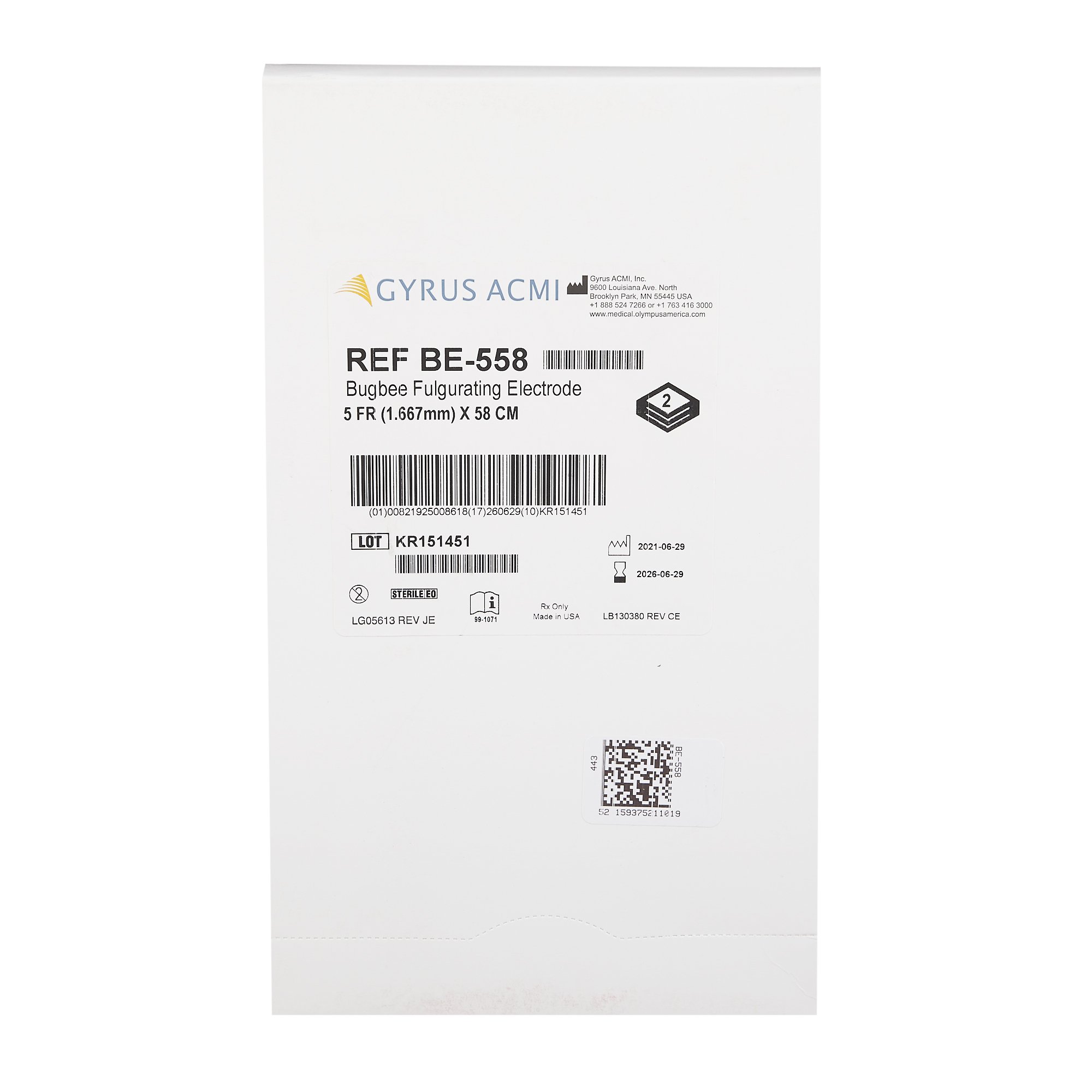 Bugbee Fulgurating Electrode BE-558 by Olympus America