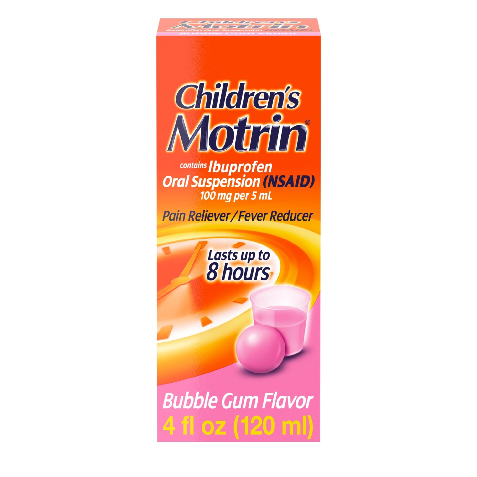 J & J Sales 50580060404 - Motrin Children's Oral Suspension Bubblegum Flavor - 1/Each