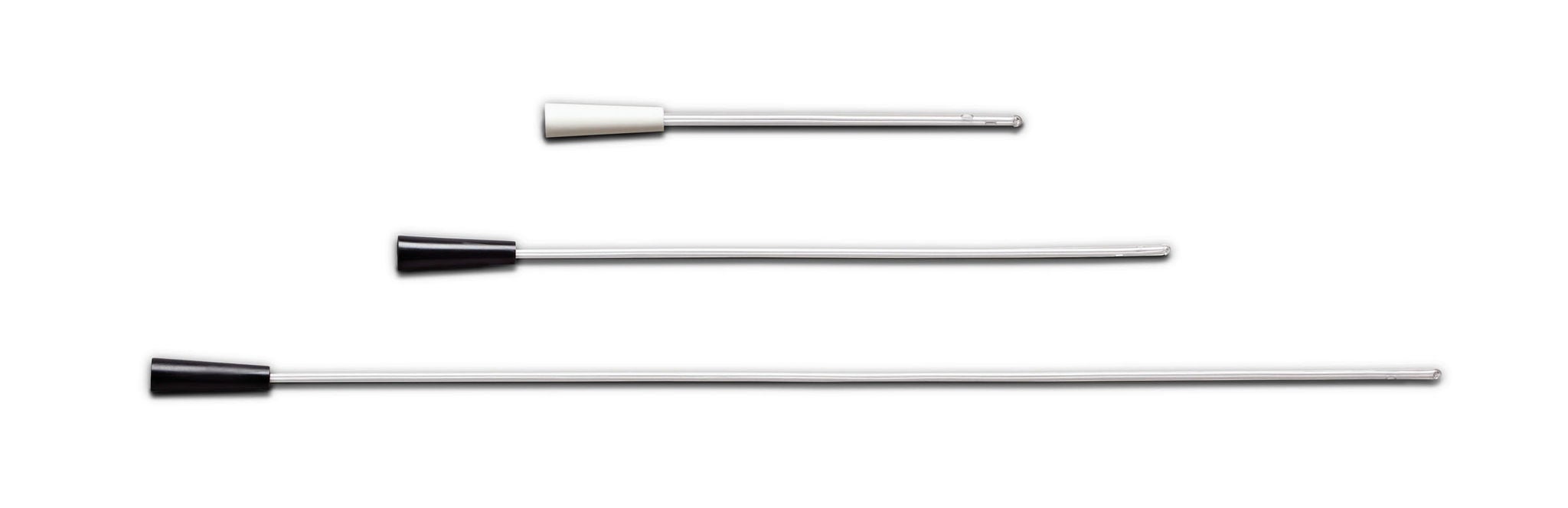 Medline - DYND10700 Urethral Catheter Medline® Smooth Tip / Funnel End Uncoated PVC 14 Fr. 16 Inch Length