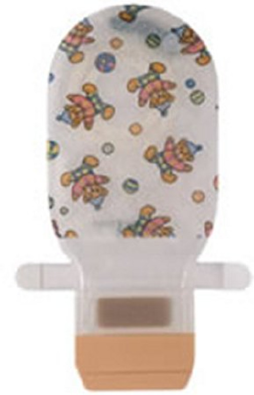 Coloplast 14691 - Assura® ColoKids™ Teddy Bear Design Colostomy Pouch, Orange Match - 10/Box