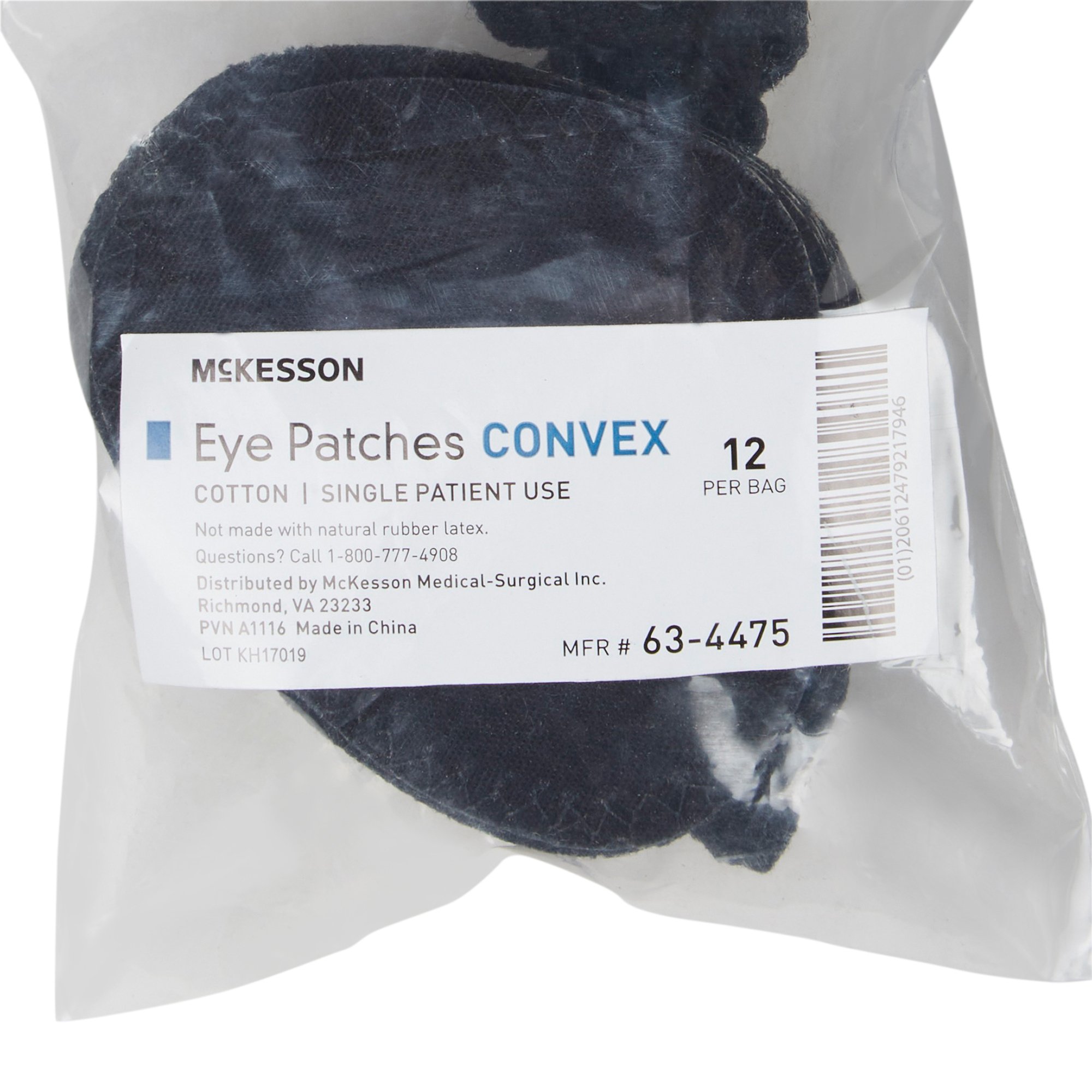 McKesson Brand 63-4475 - McKesson Convex Eye Patch, One Size Fits Most - 12/Box