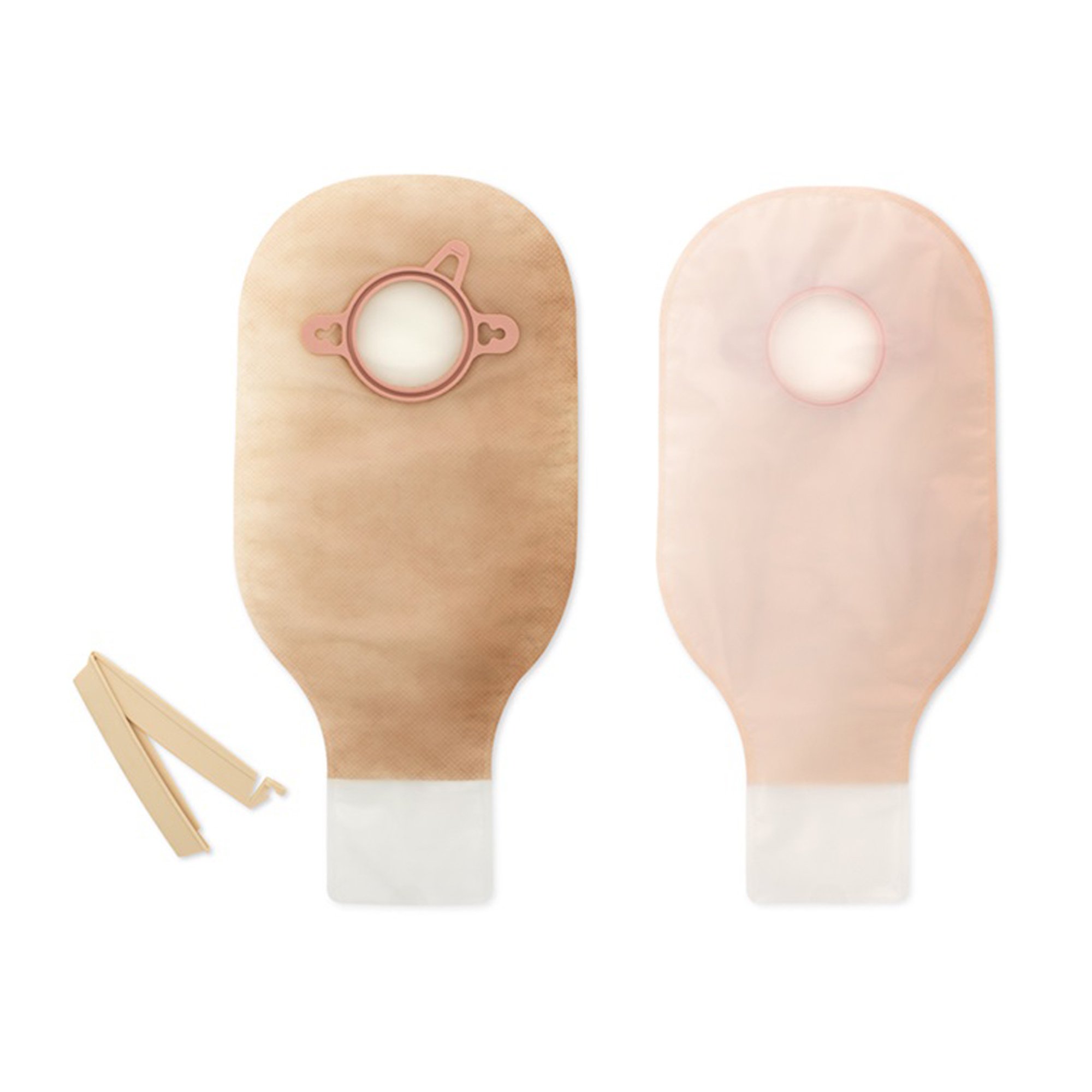 Hollister 18176 - New Image™ 2-Piece Ultra-Clear Ostomy Pouch, Pre-cut to Fit 102mm Stomas, Yellow - 10/Box