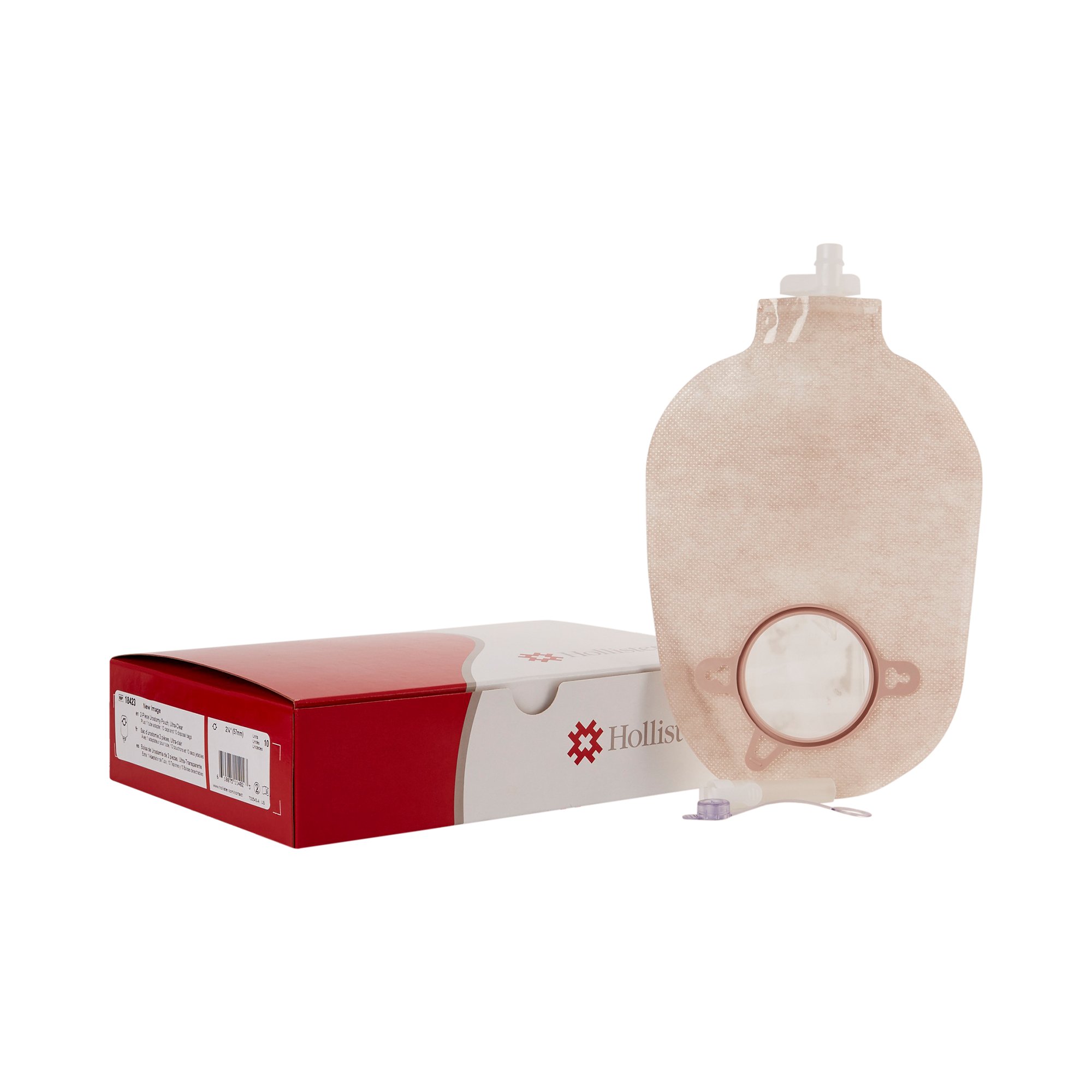 Hollister - 18423 New Image™ Two-Piece Ultra-Clear Urostomy Pouch
