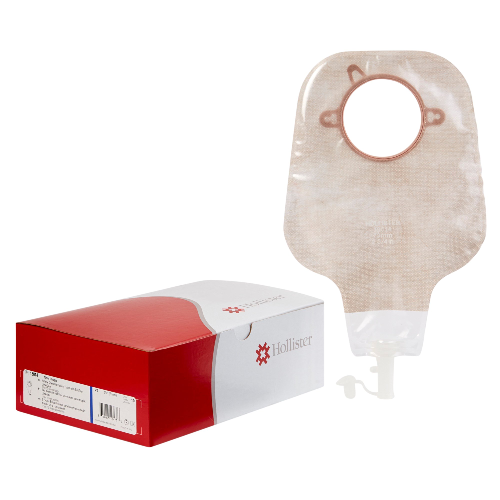 Hollister - 18014 New Image™ Two-Piece Ultra-Clear Ostomy Pouch