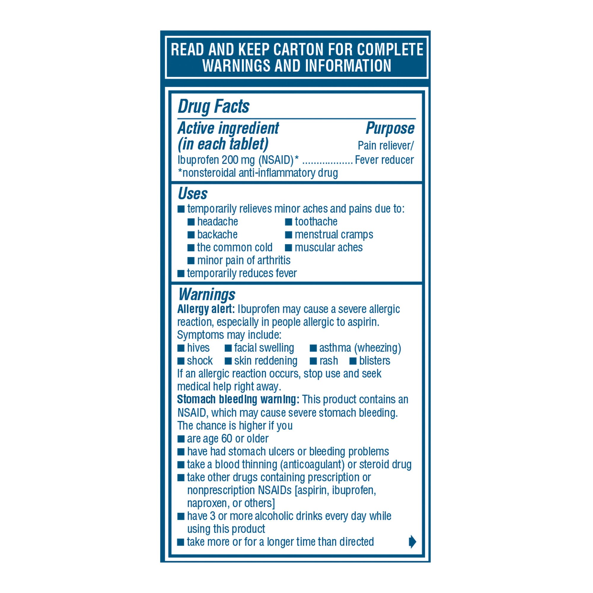 Glaxo Consumer Products - 00573016040 Advil® Ibuprofen Pain Relief