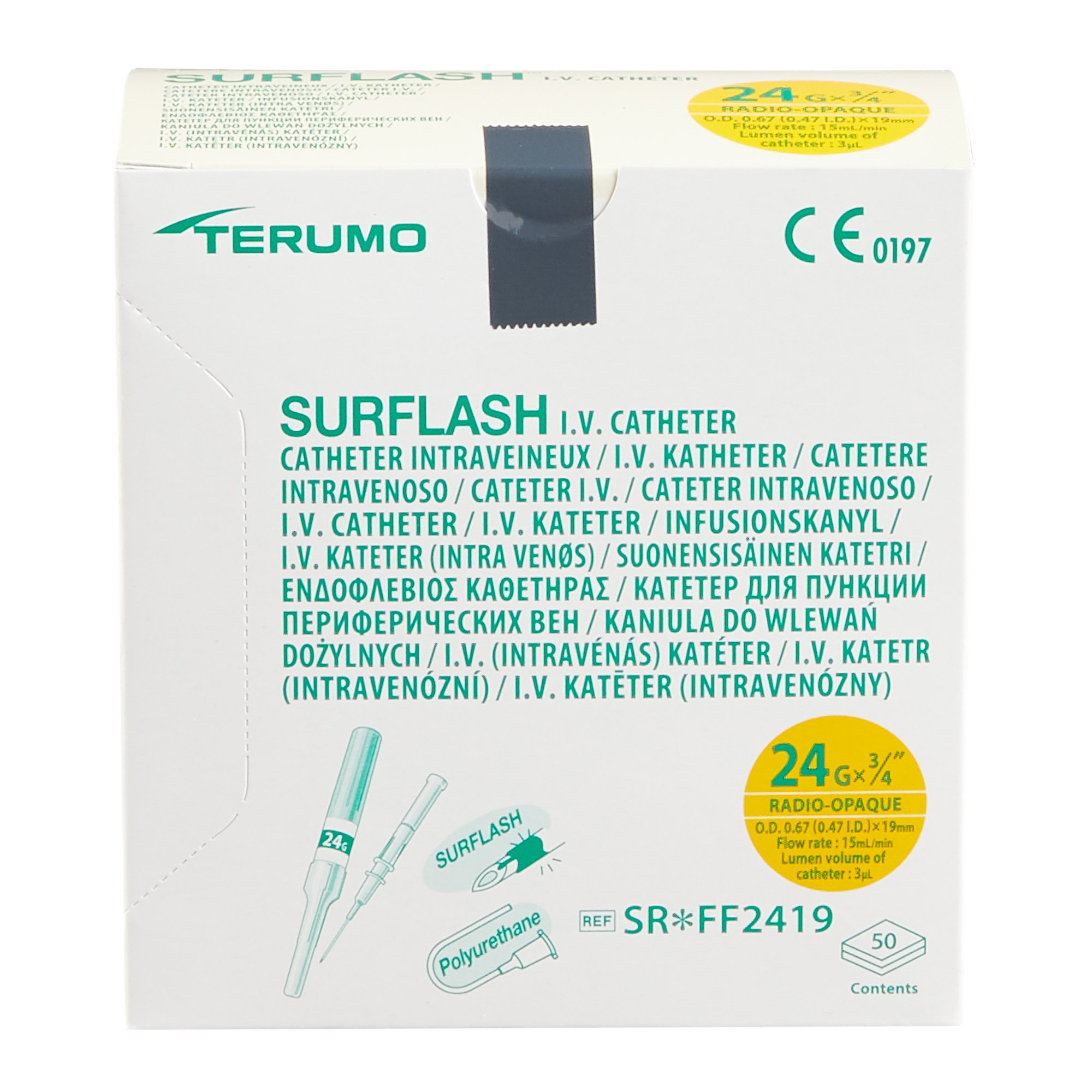 Terumo Medical - SR*FF2419 SurFlash® Peripheral IV Catheter