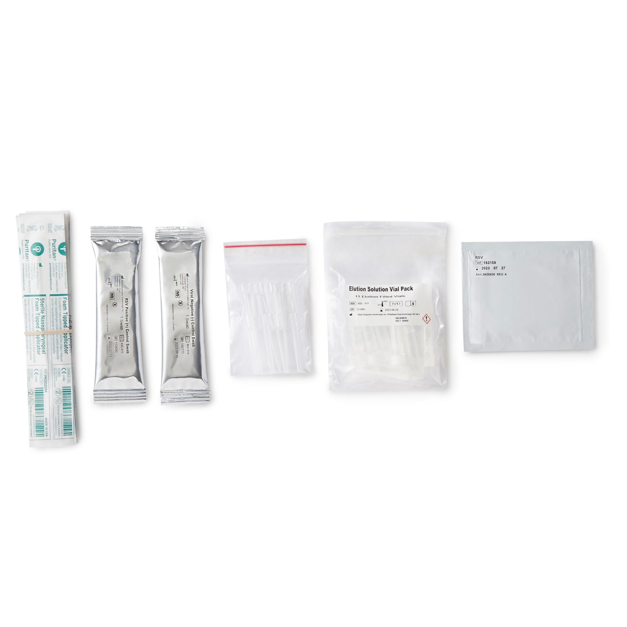 Abbott Rapid Dx North America LLC - 430100 Respiratory Test Kit BinaxNOW® Respiratory Syncytial Virus Test (RSV) 10 Tests CLIA Waived